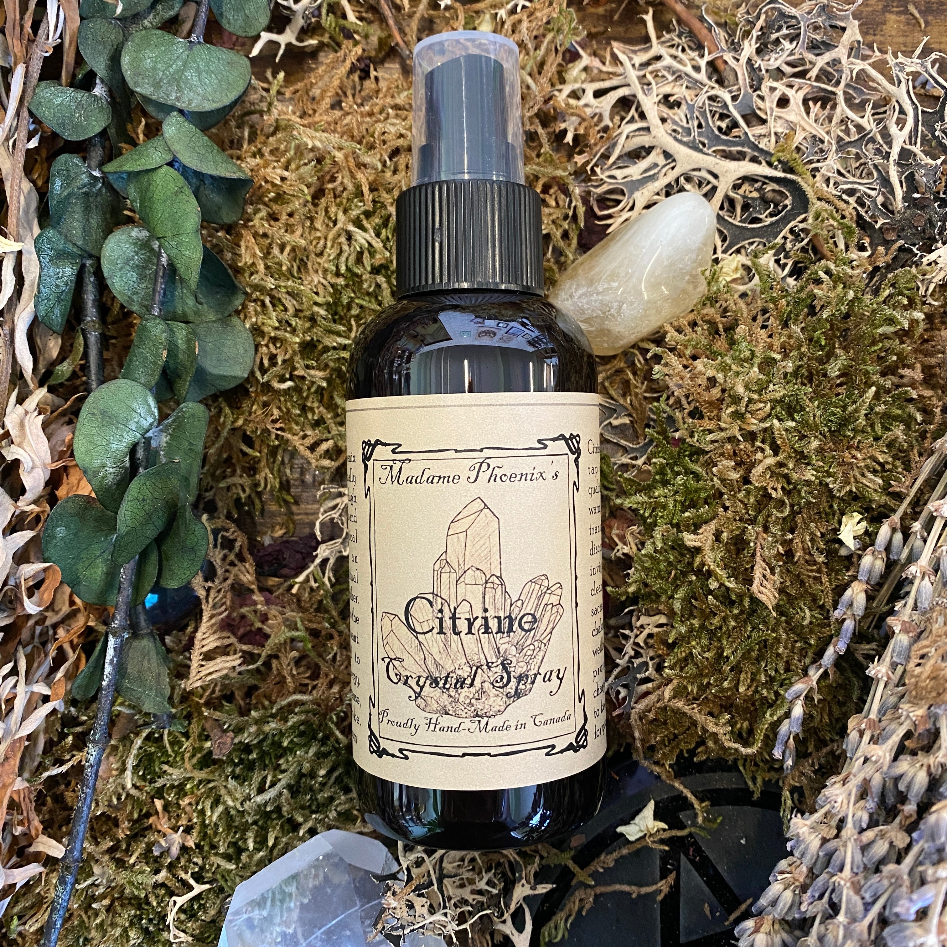 Citrine Crystal Aromatherapy Room Spray