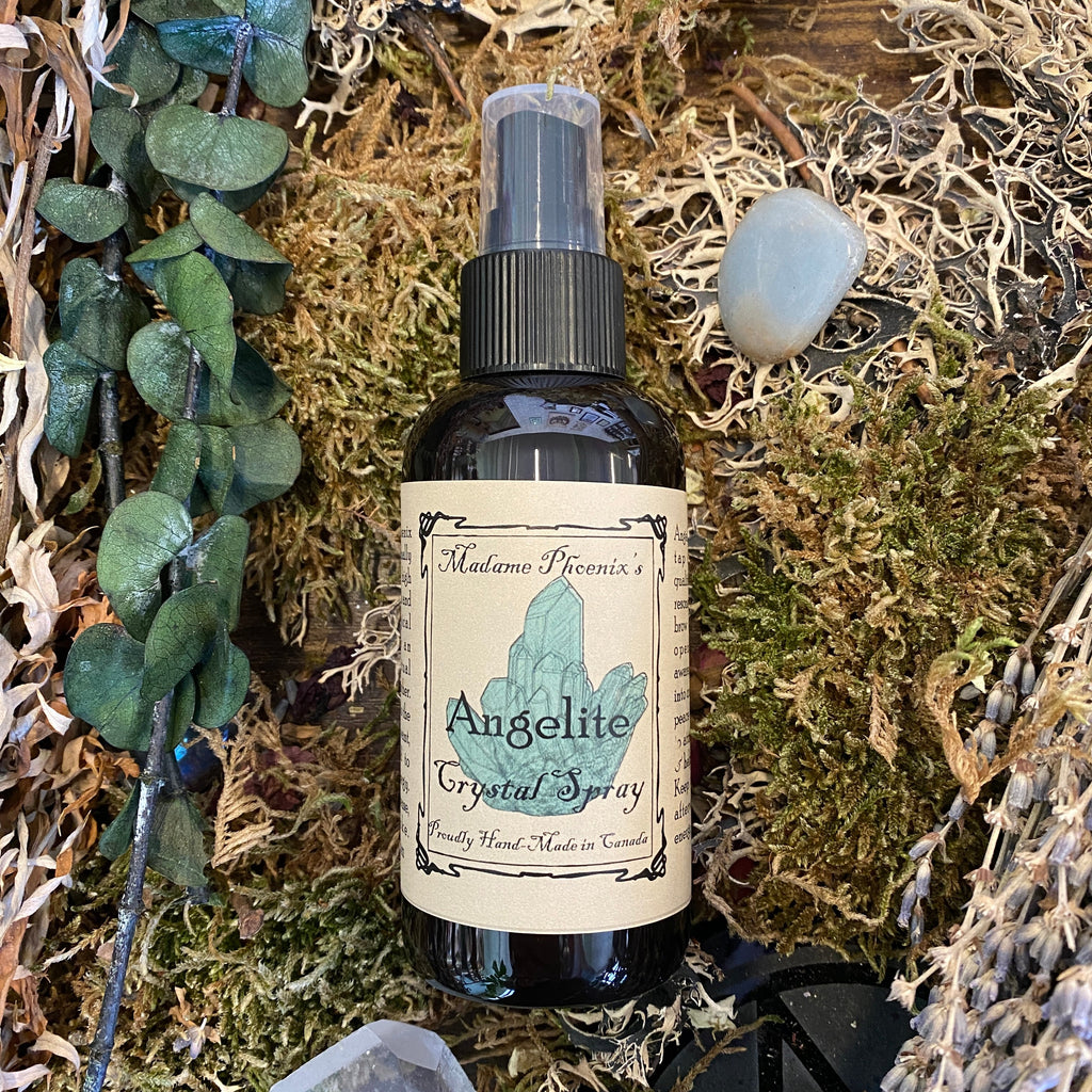 Angelite Crystal Smokeless Incense Spray