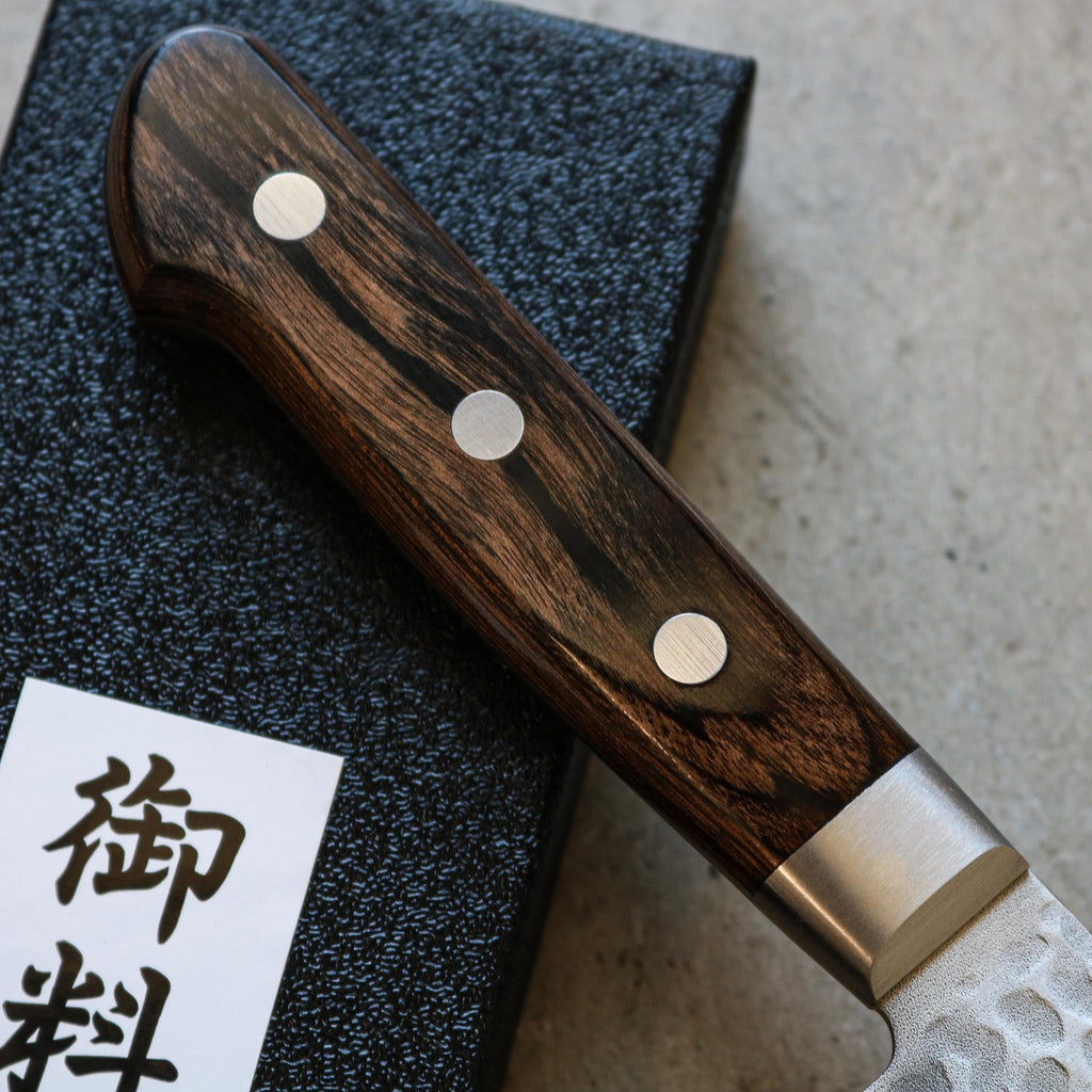 Tsunehisa Tsuchime Santoku 180 mm (Brown Handle)