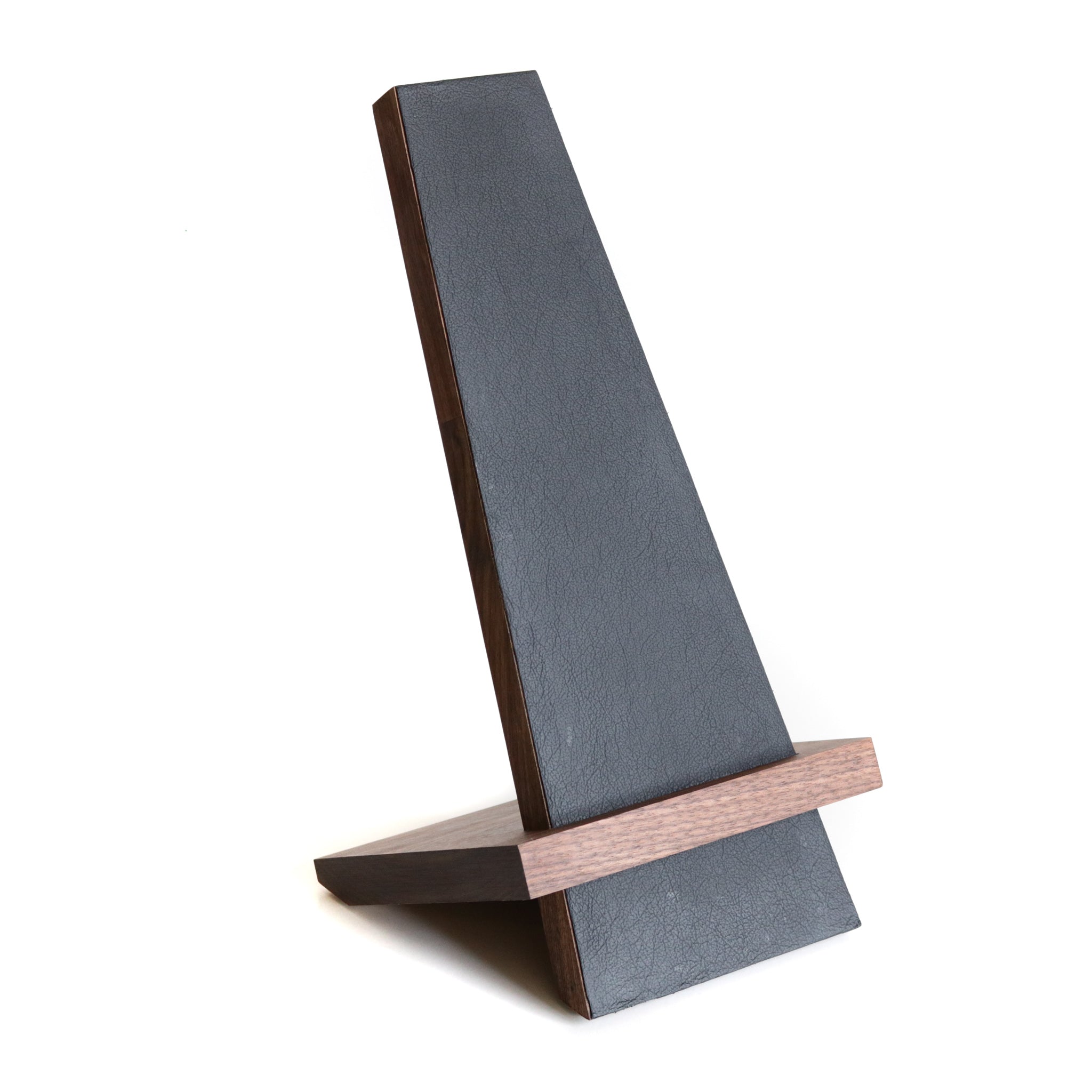 Black Leather Tilt Stand