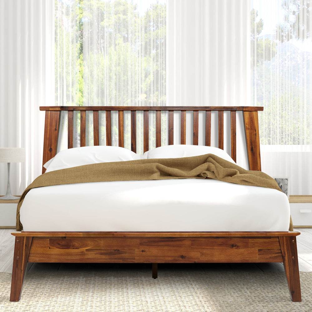 Kaylin Deluxe Wood Platform Bed Frame