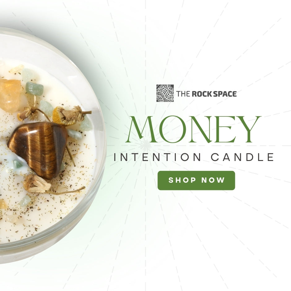 Crystal Intention Candle (Now in Clear Vessel!)