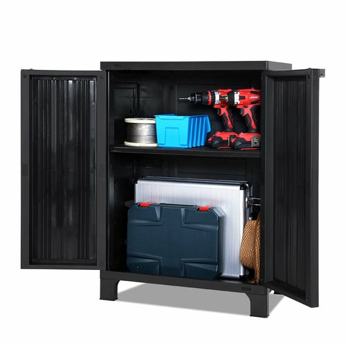 Gardeon Outdoor Storage Cabinet Box 92cm Lockable Cupboard Sheds