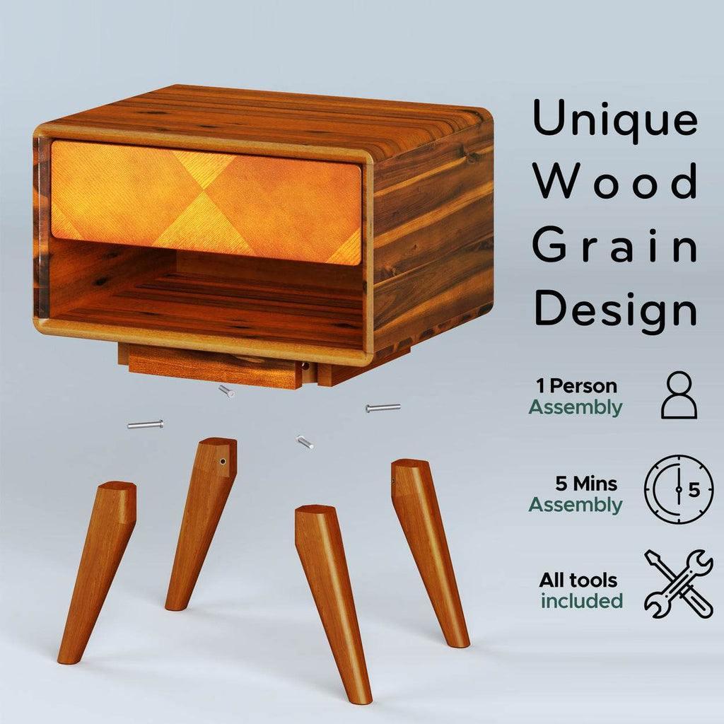 Laden Nightstand with drawer