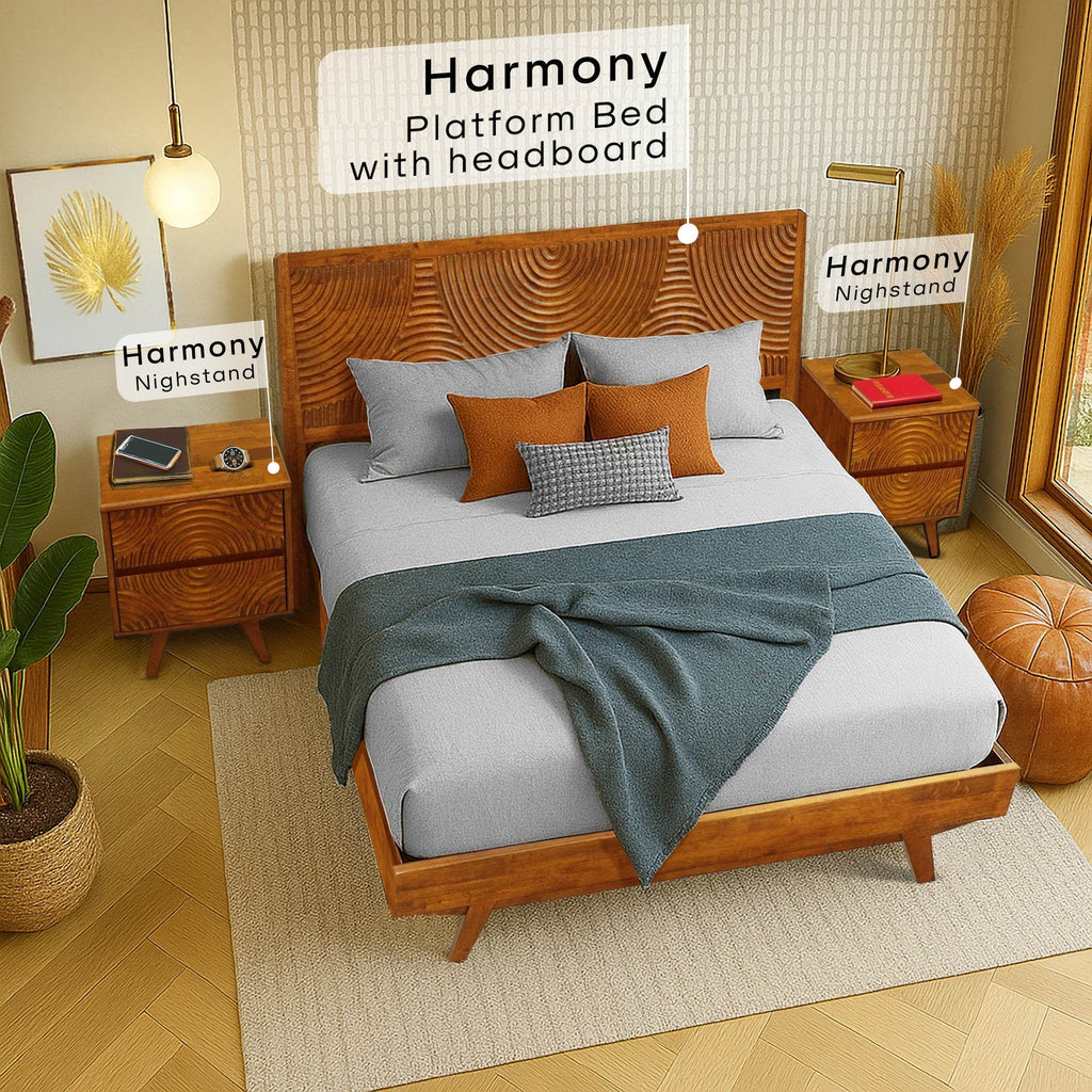 Harmony Nightstand with 2 Drawers