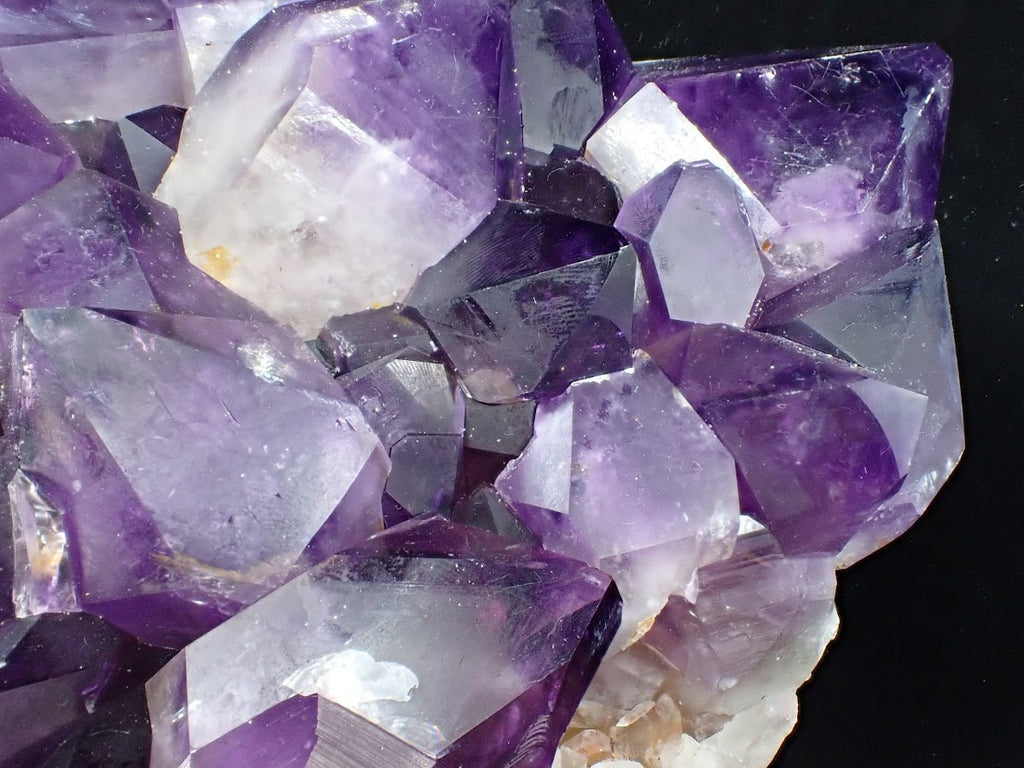 Amethyst Cluster with Deep Purple Zoning & White Matrix, Congo 4.62 kg, 10" x 7.5"