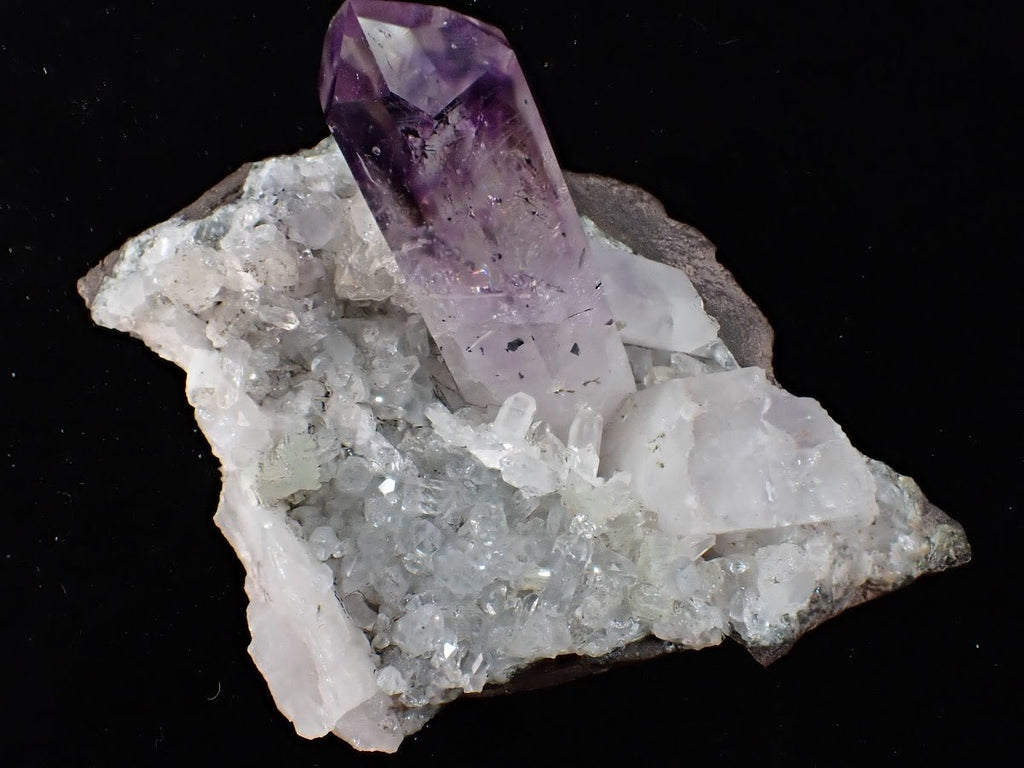 Amethyst Enhydro on Quartz Matrix – Goboboseb Mountains, Namibia