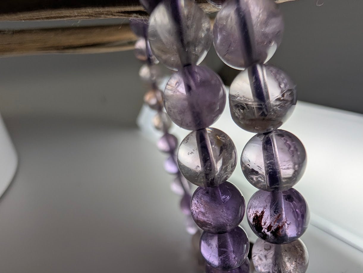 Amethyst Garden Quartz Bracelet — 6mm & 8mm