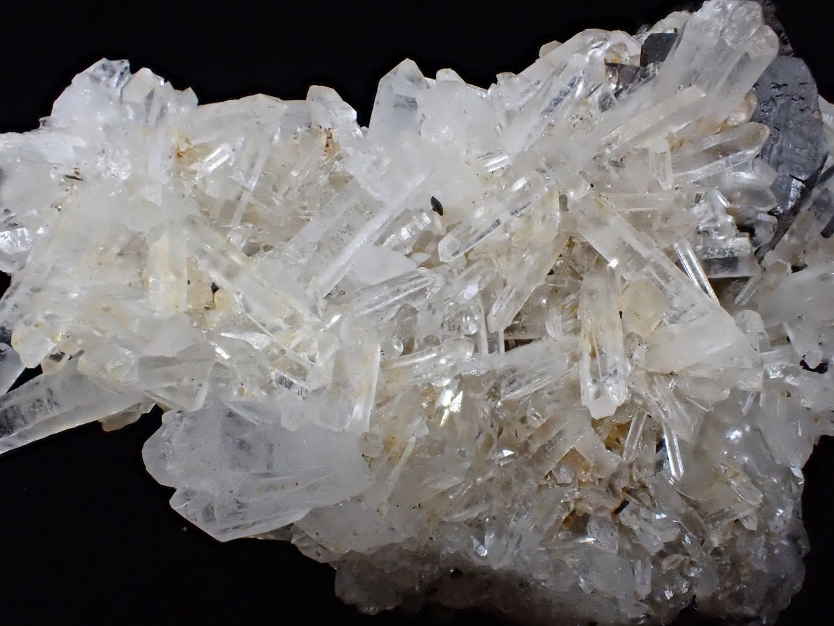 Black Pyrite and Quartz Cluster – Fengjiashan Mine, China (301g)