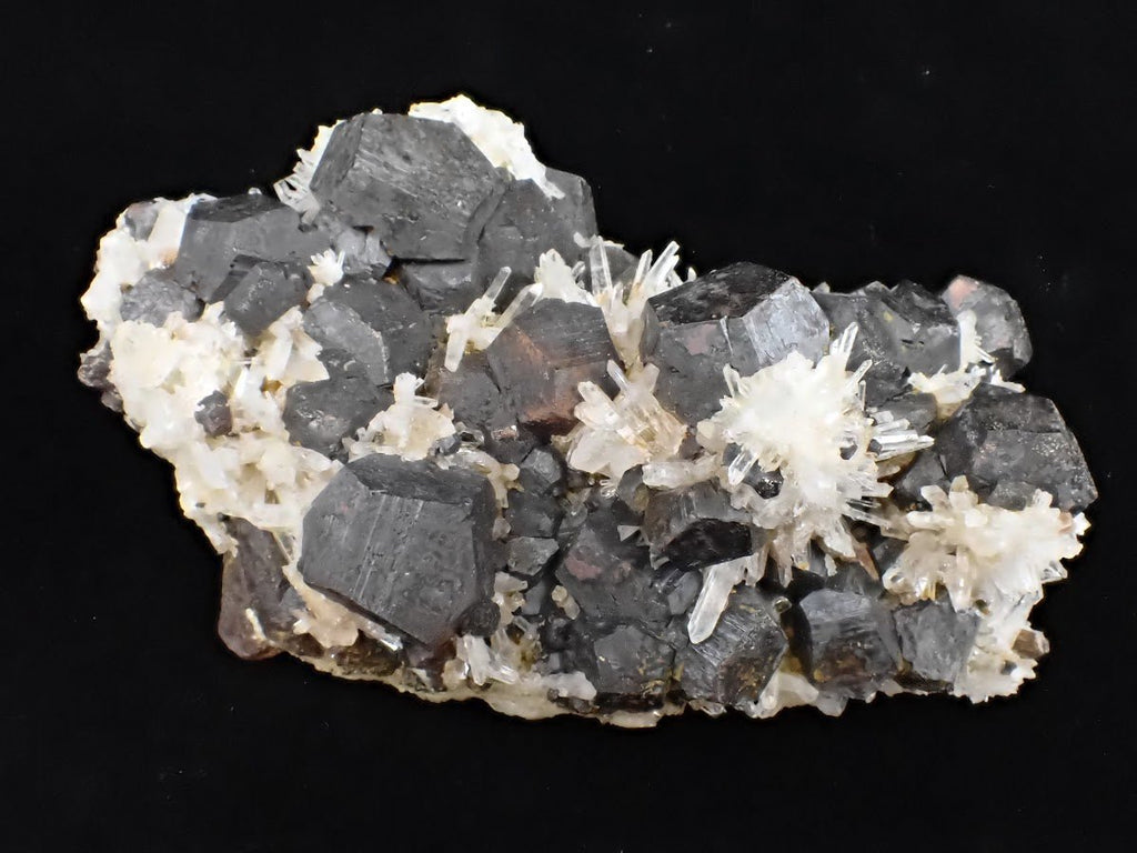Black Pyrite & Quartz Cluster – Fengjiashan Mine (836g)