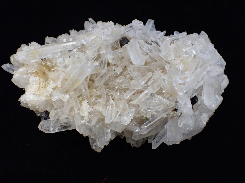 Black Pyrite with Quartz Cluster – Fengjiashan Mine, China
