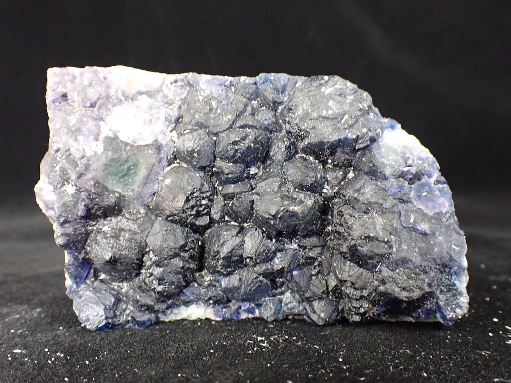 Botryoidal Blueberry Fluorite with Zoning – Huanggang Mine, Inner Mongolia 3 x 2 inches 202 grams