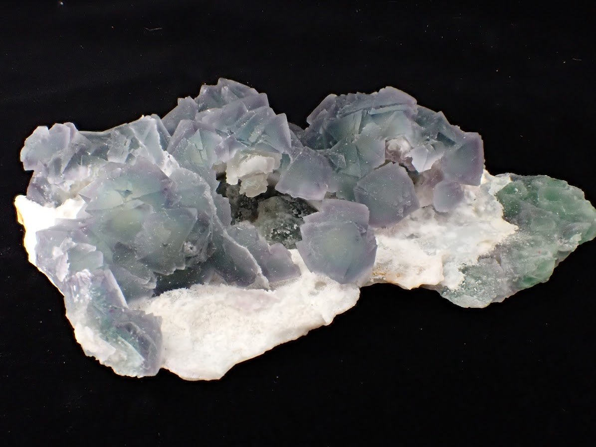 De’an Fluorite Cluster – Green and Purple UV Reactive, Jiangxi Province, China