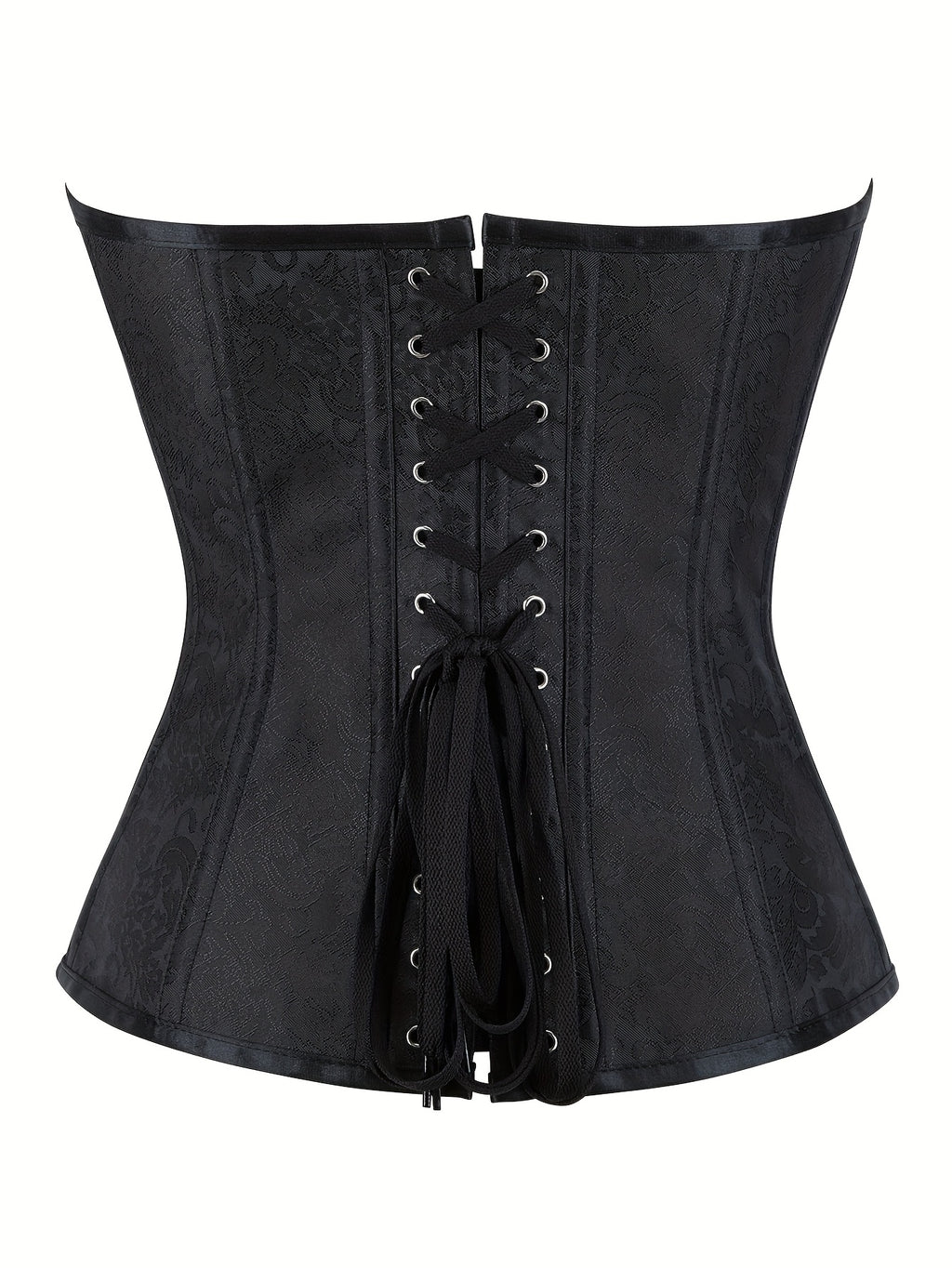 Women's Gothic Victorian Steampunk Corset - Overbust Lacing Front Closure with Burgundy & Black Lace Trim, Boning & Cross-Over Lacing System, High & Structure for Costume Balls, Renaissance Fairs, Themed Events - Hand Washable - Gothic Aesthetic with Red