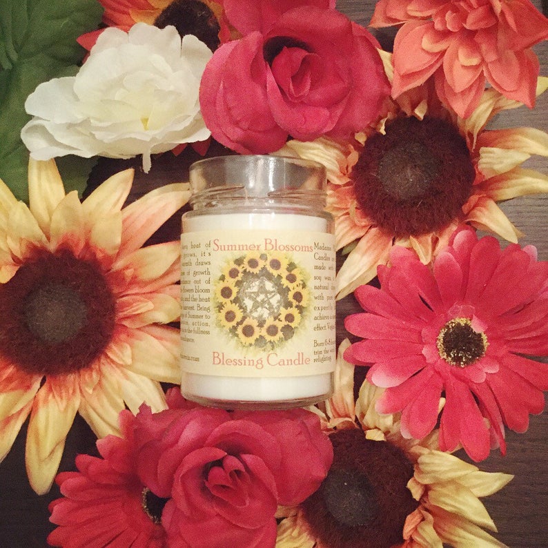 Summer Blossoms Spell Candle
