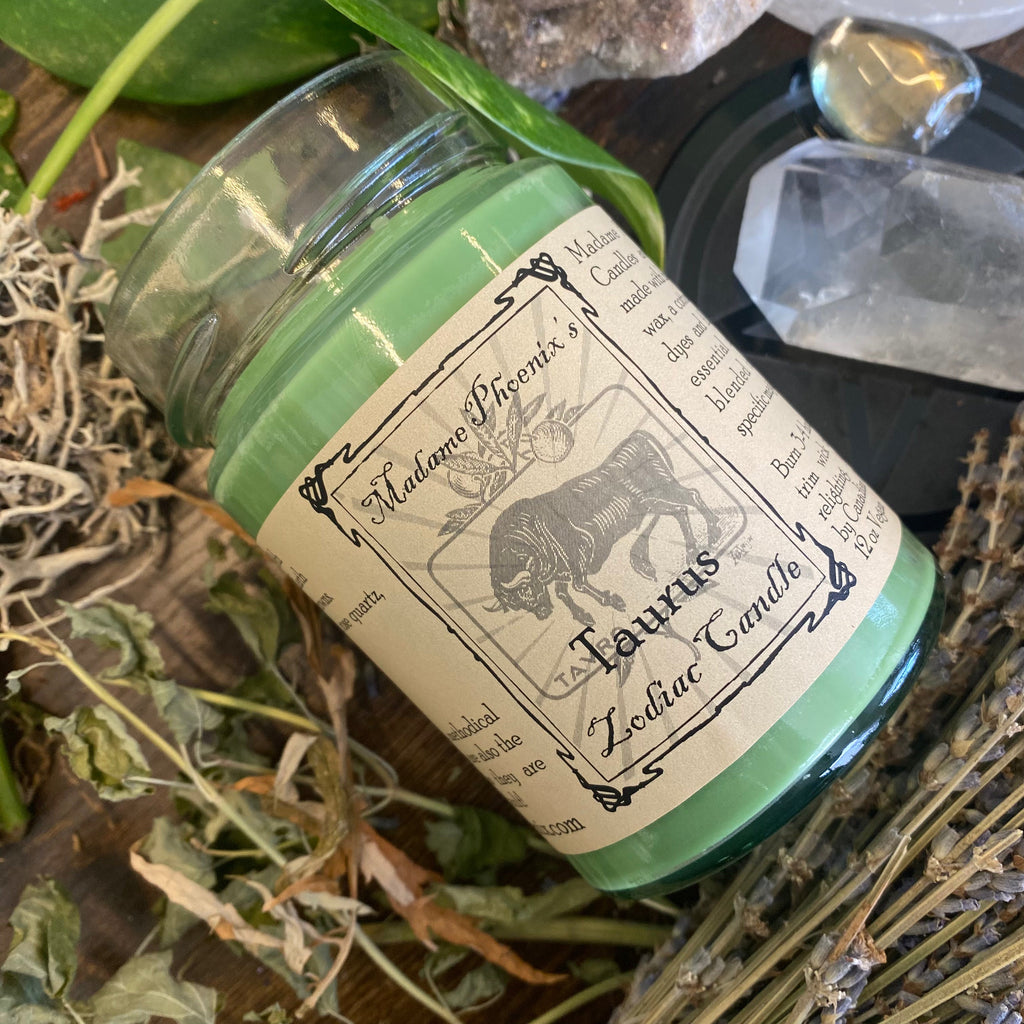 Zodiac Magic Taurus Spell Candle