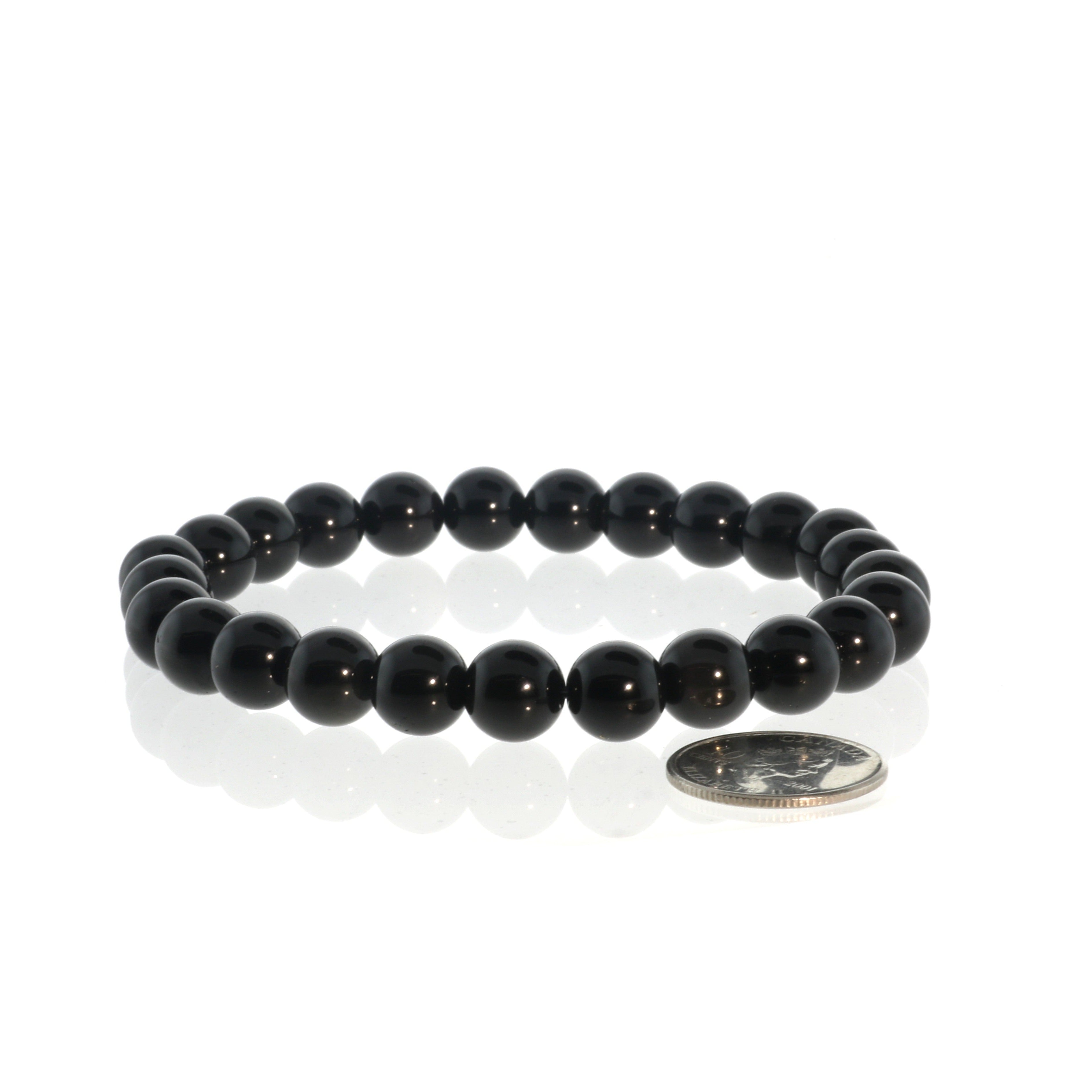 Obsidian Bead Bracelet