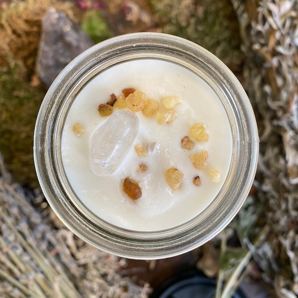 Crystal Magic Clear Quartz Spell Candle
