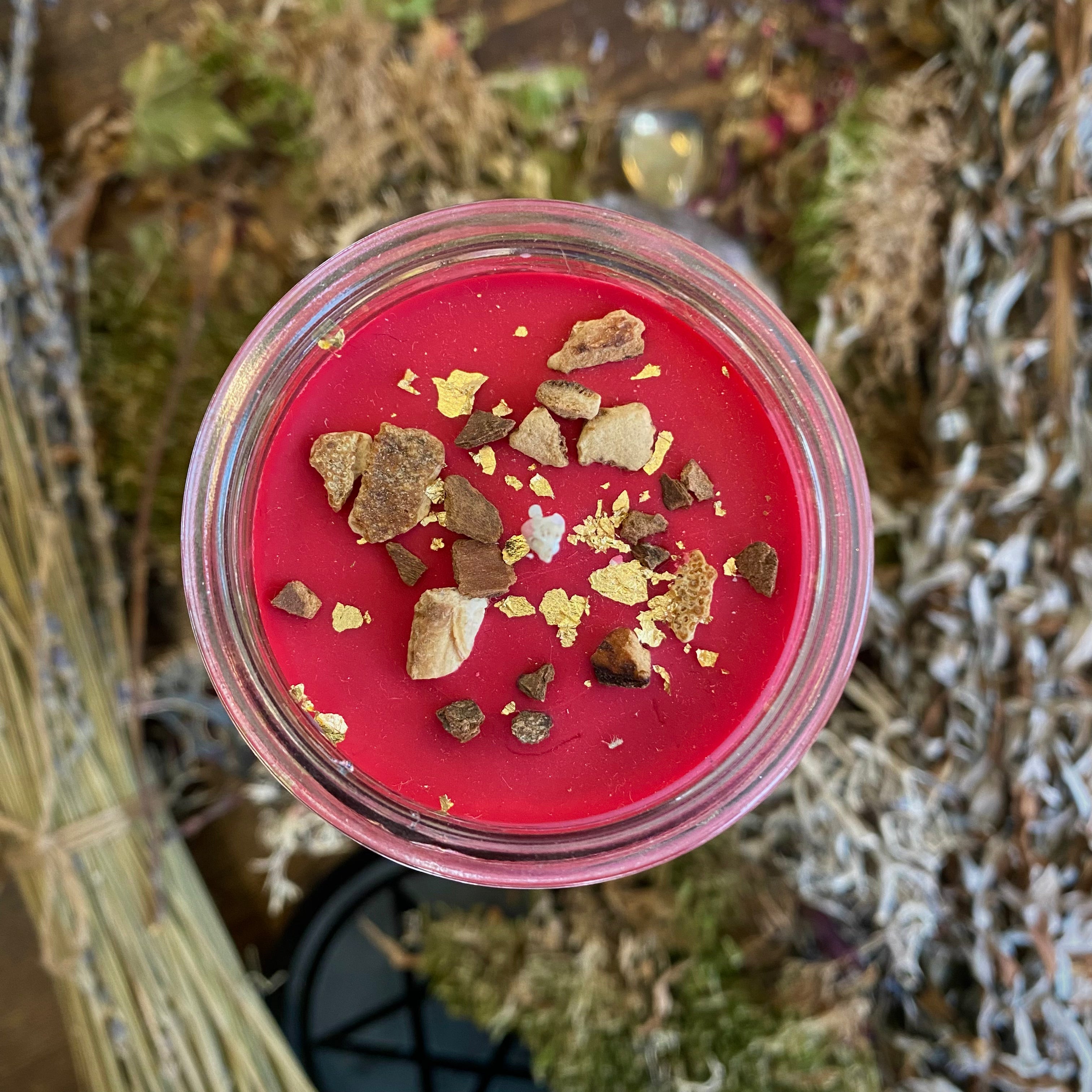 Solstice Morn Yule Holiday Blessing Candle