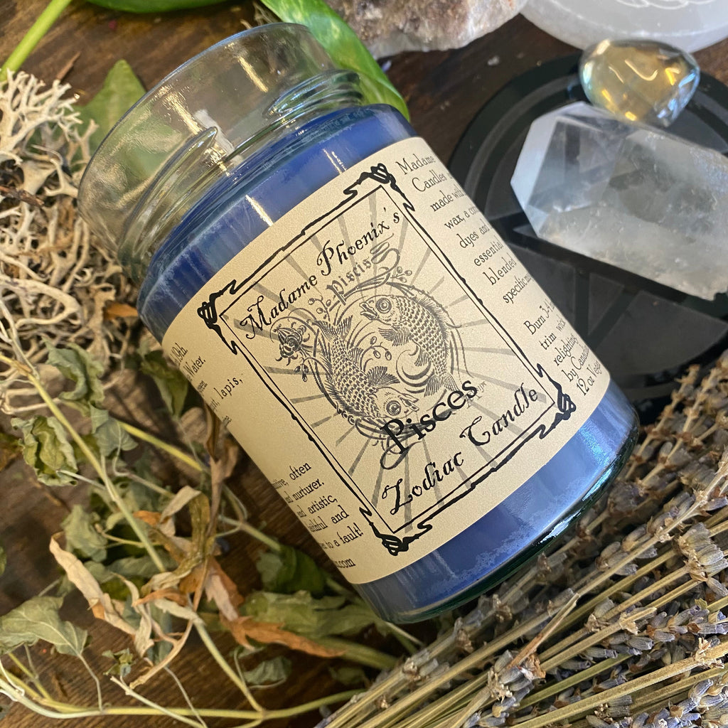 Zodiac Magic Pisces Spell Candle