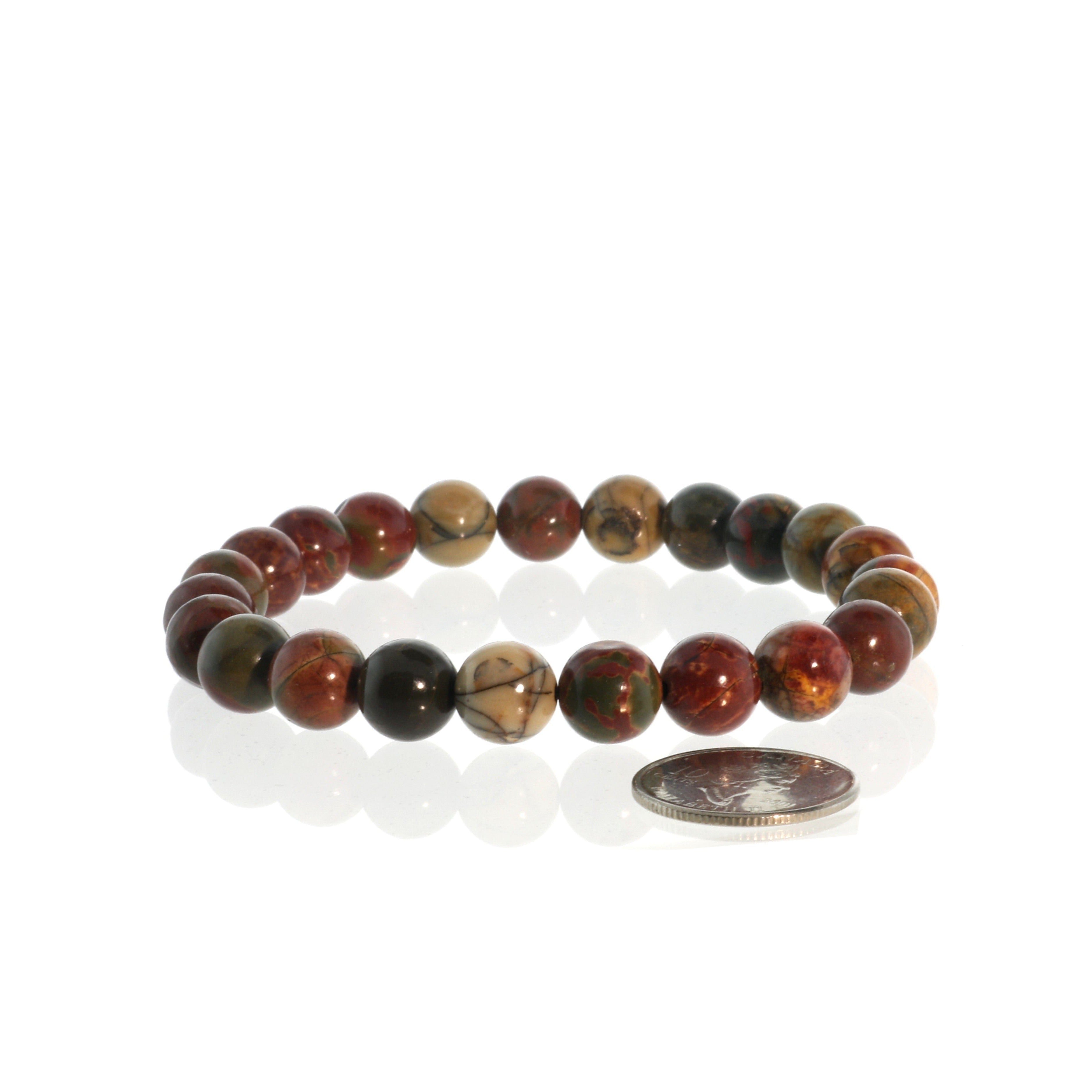 Picasso Jasper Bead Bracelet