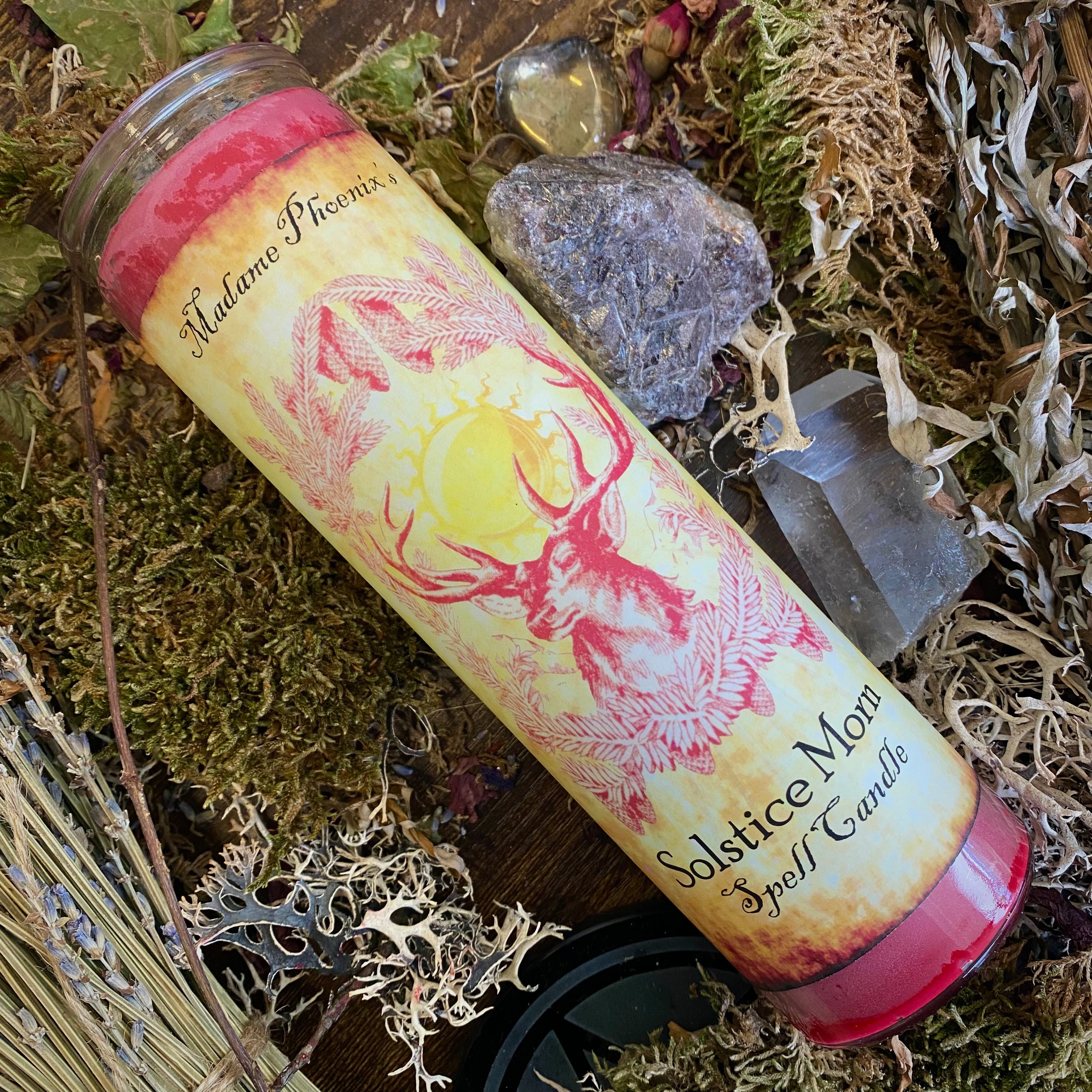 Solstice Morn Yule Holiday Blessing Candle