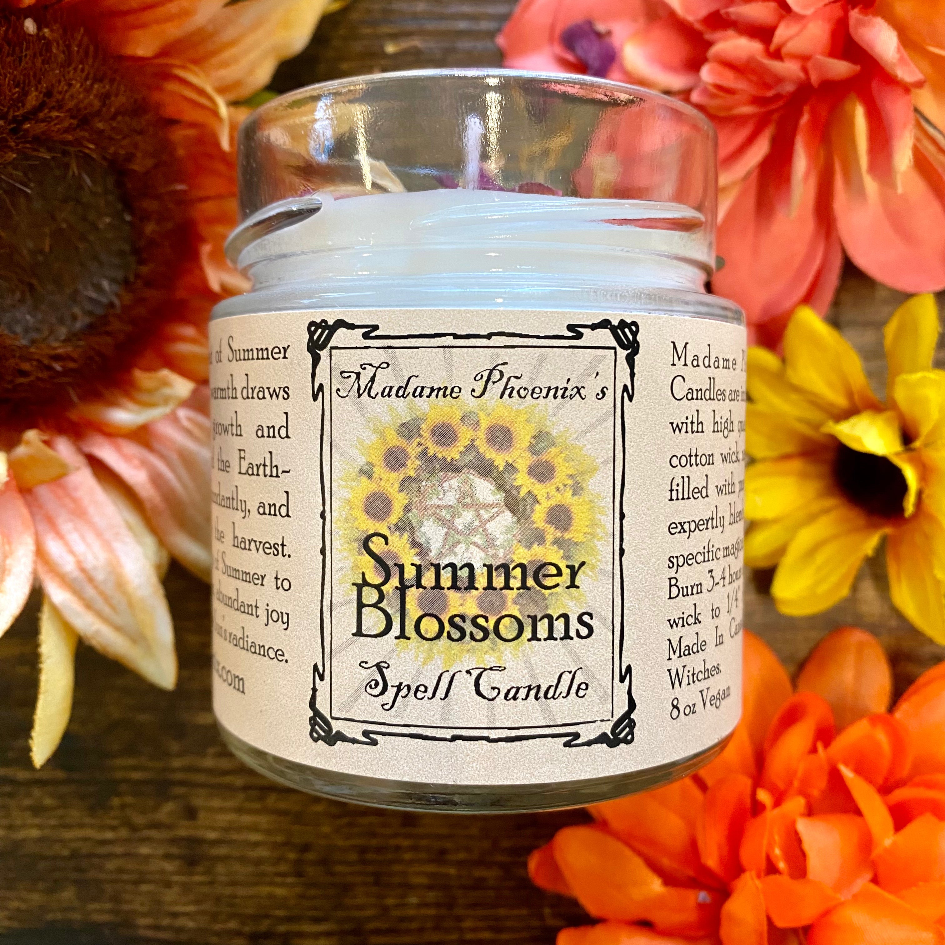 Summer Blossoms Spell Candle