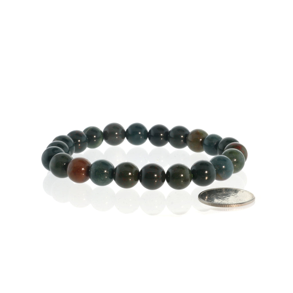 Bloodstone Round Bracelet