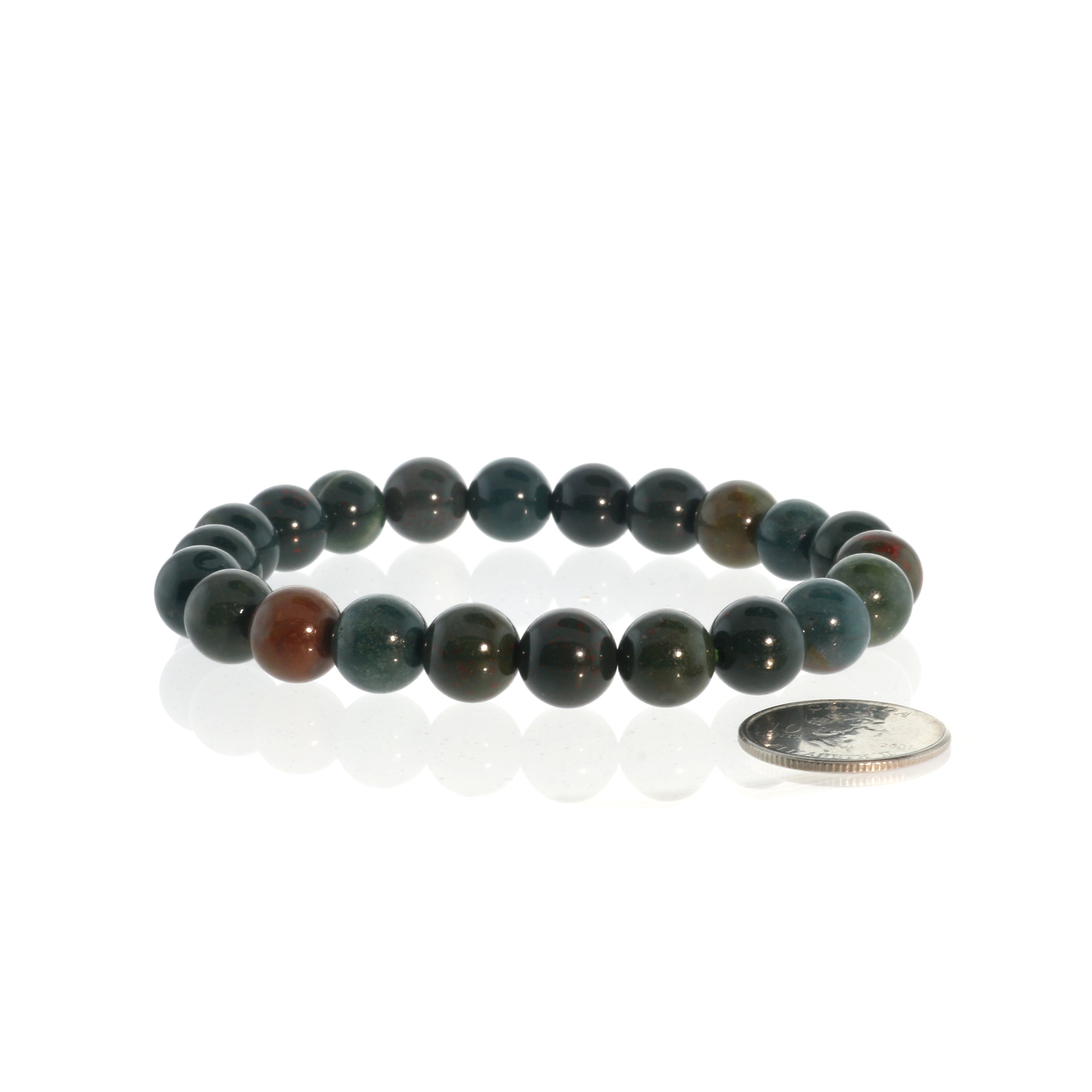 Bloodstone Round Bracelet