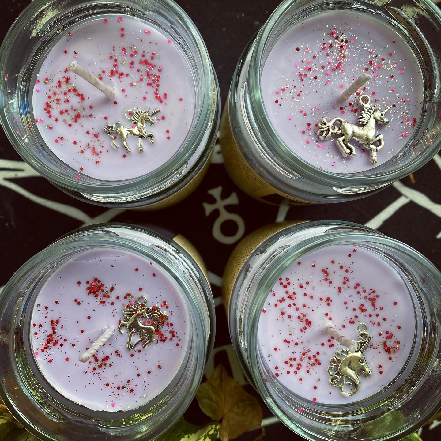 Unicorn magic spirit altar candle