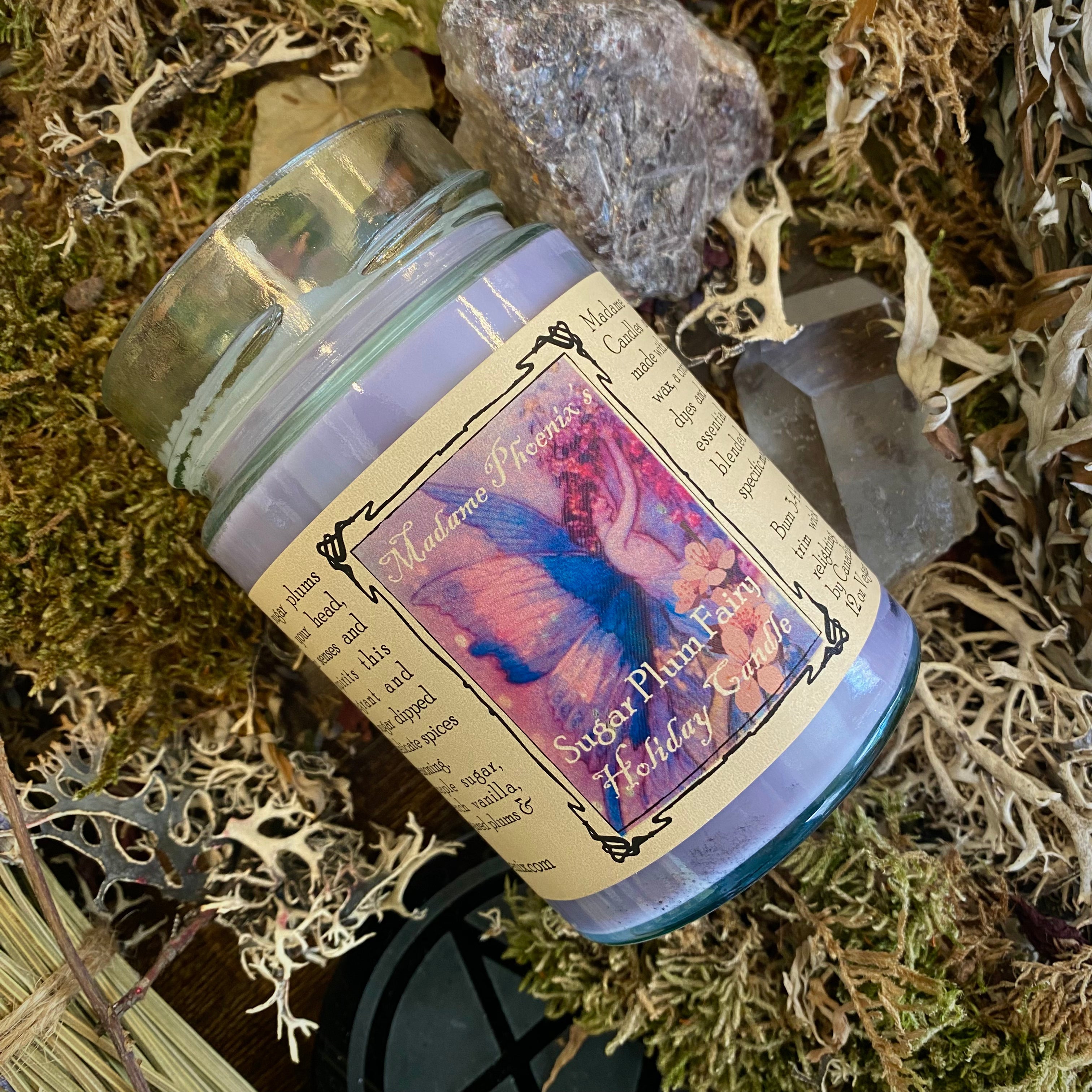 Sugar Plum Fairy Winter Candle