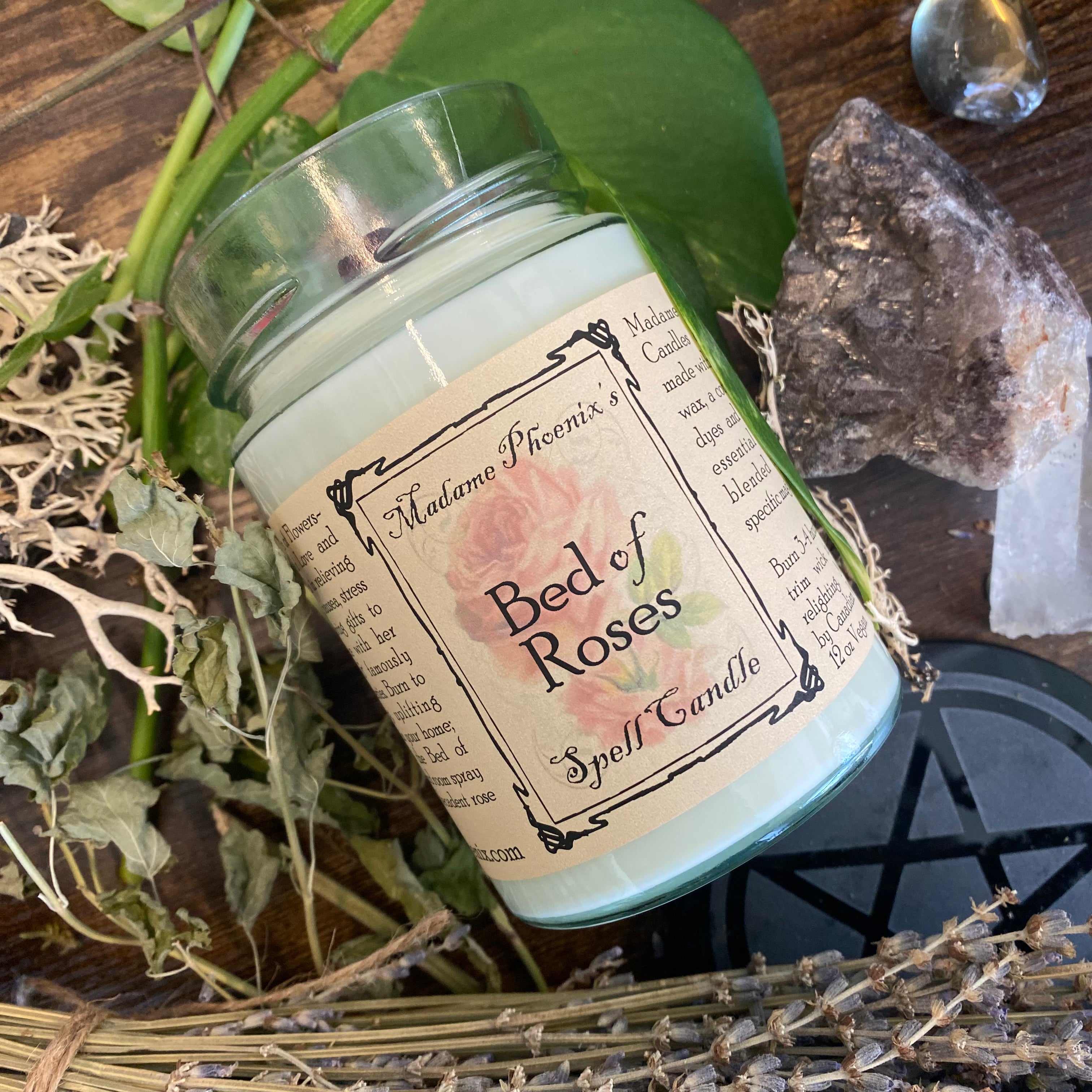 Bed of Roses Spell Candle