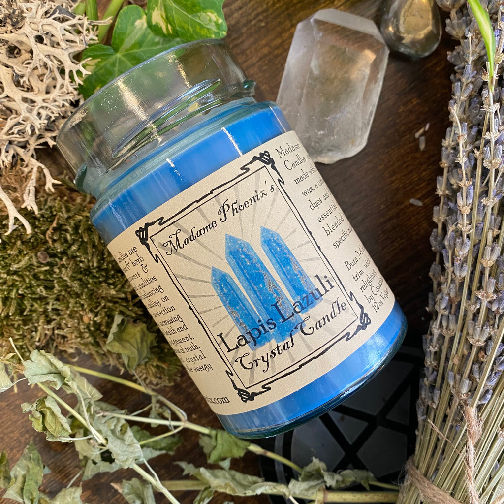 Crystal Magic Lapis Lazuli Candle