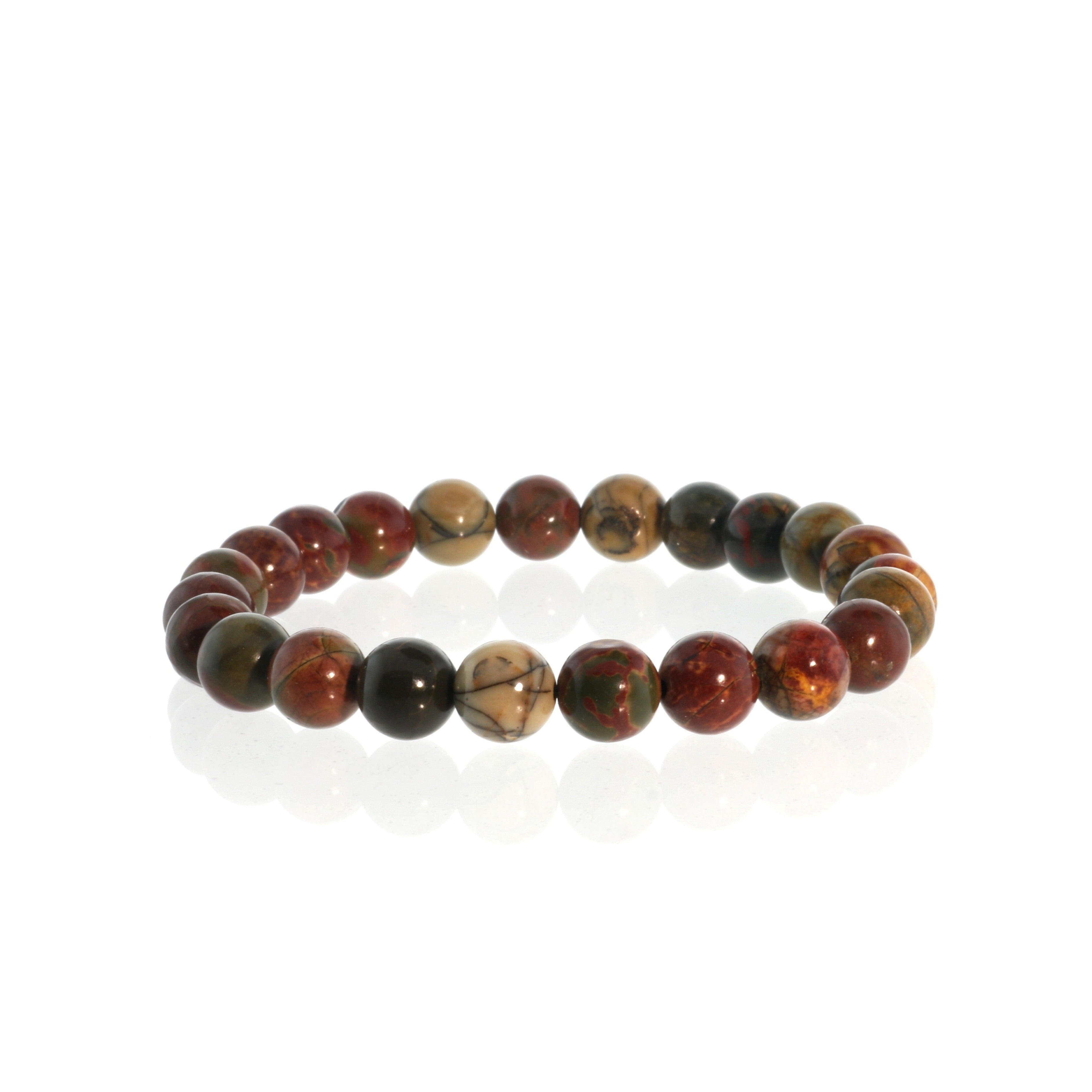 Picasso Jasper Bead Bracelet