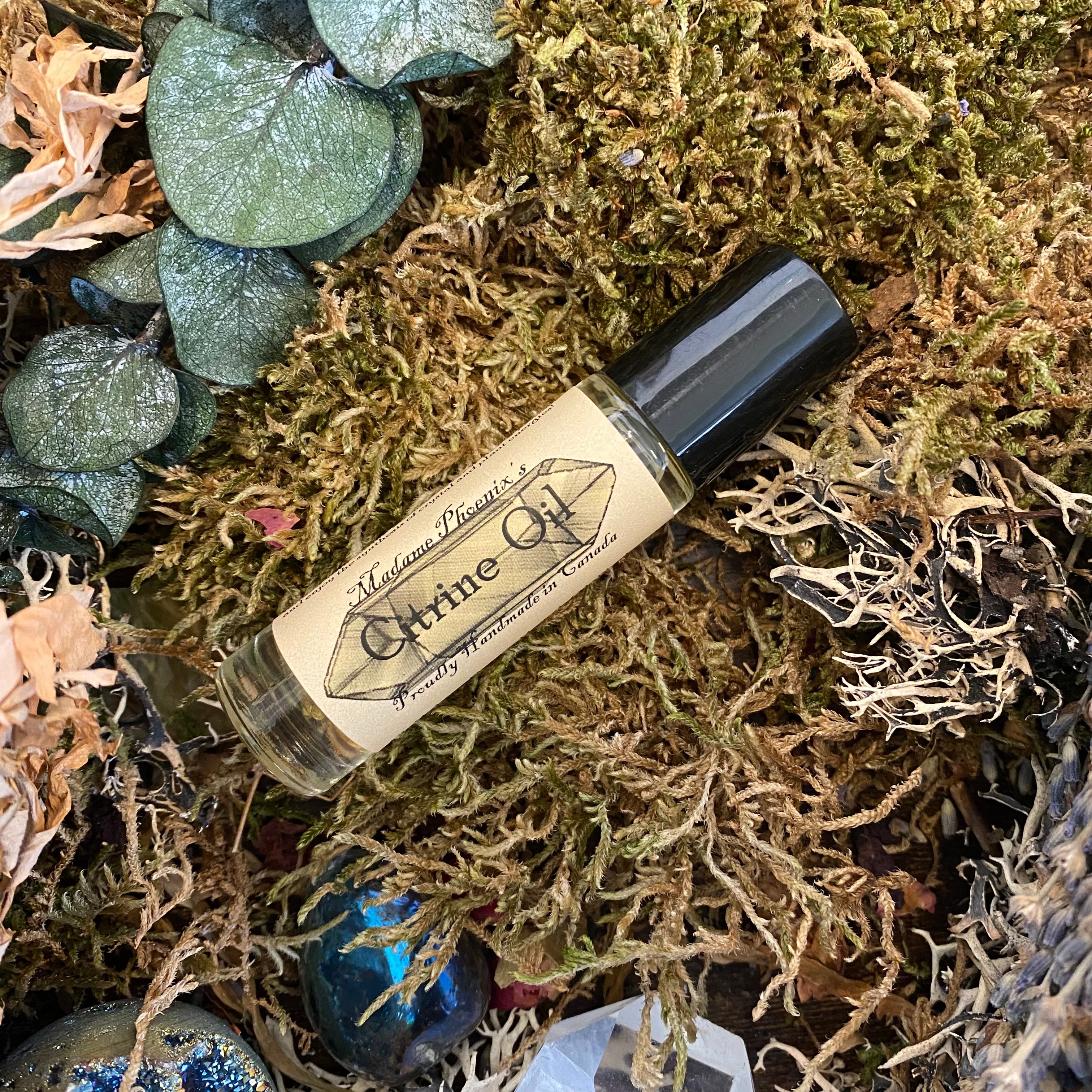 Citrine Crystal Aromatherapy Roller Perfume
