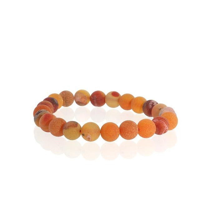 Agate Druzy Bead Bracelet
