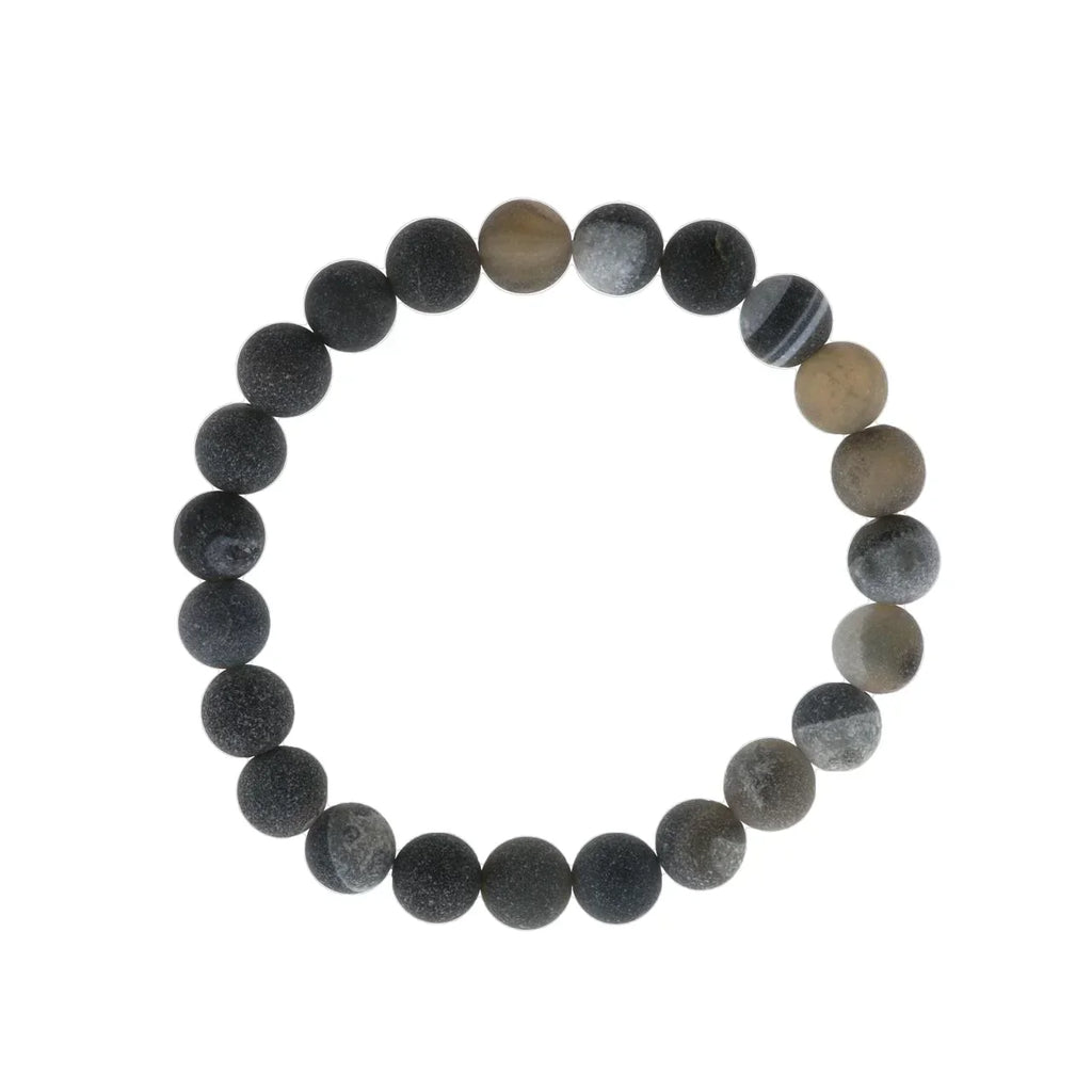 Agate Druzy Bead Bracelet