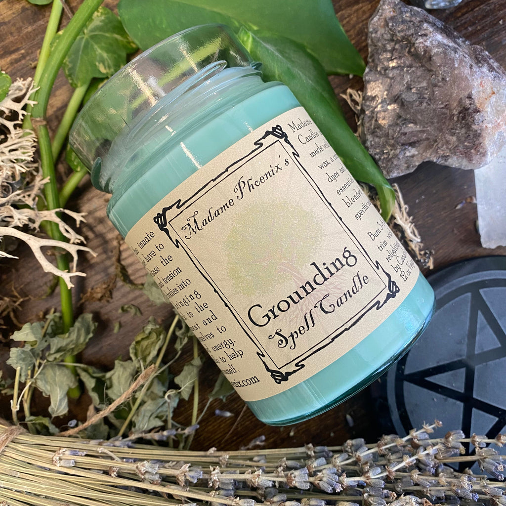 Grounding Spell Ritual Altar Candle