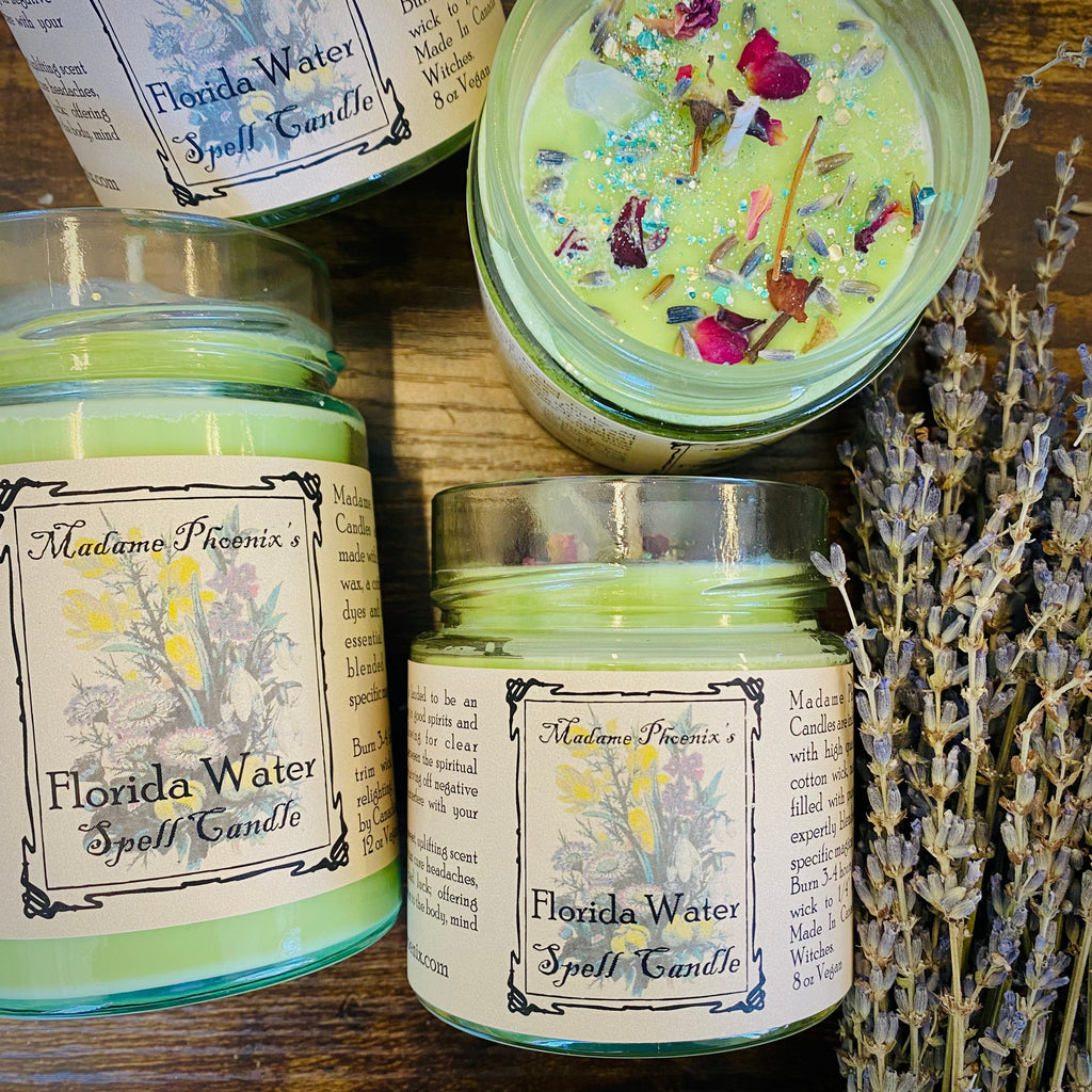 Florida Water Blessing Candle