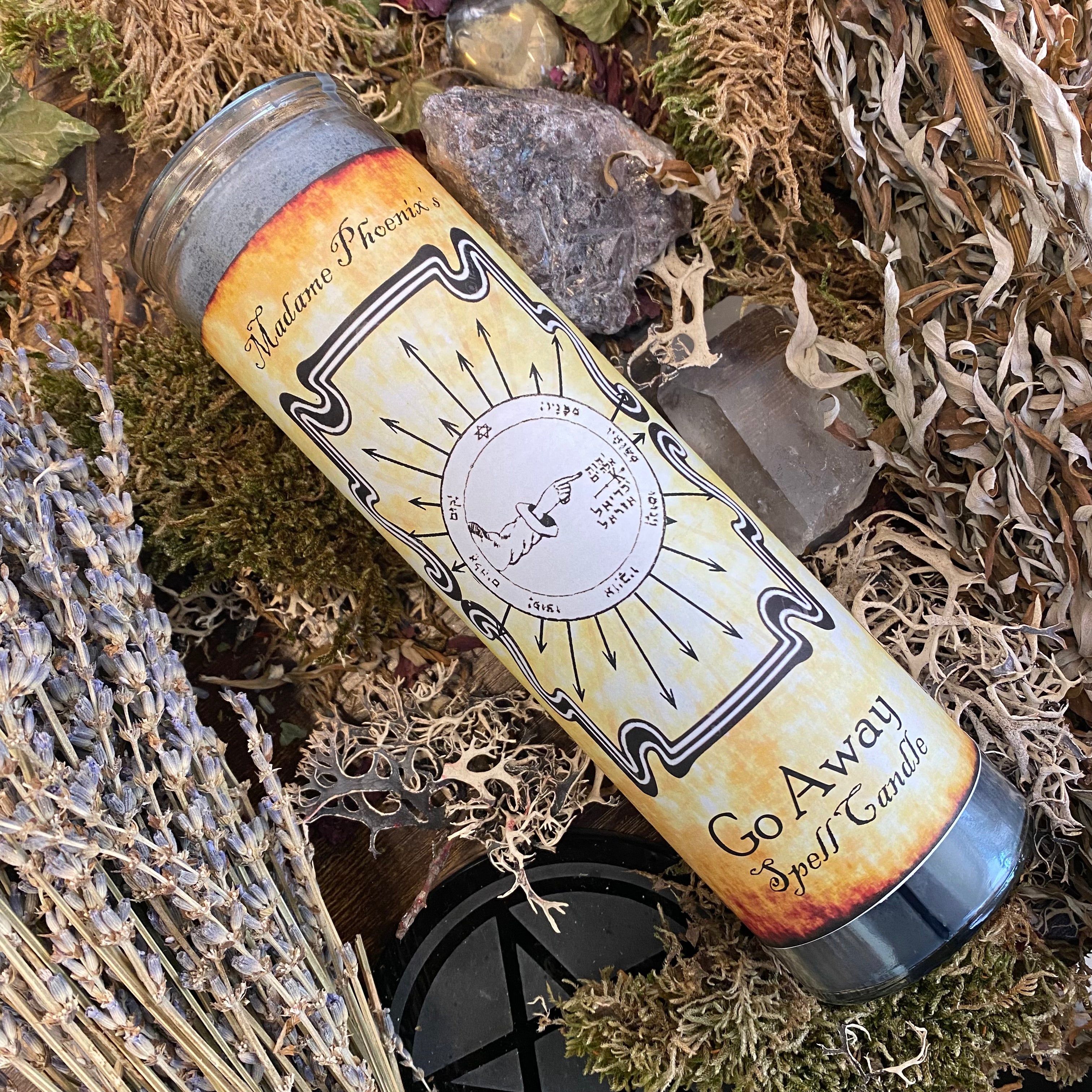 Go Away Spell Candle