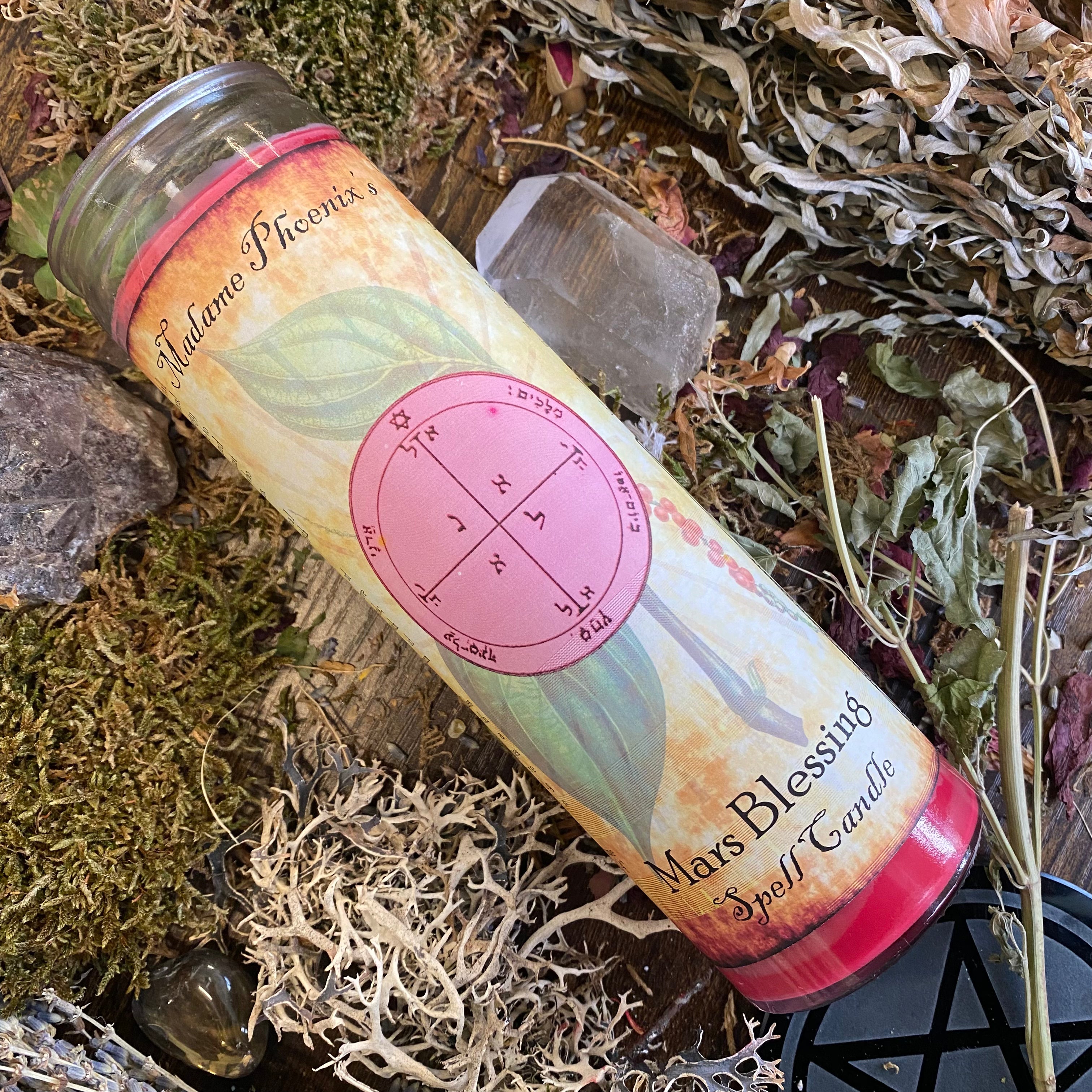 Planetary Magic Mars Spell Candle