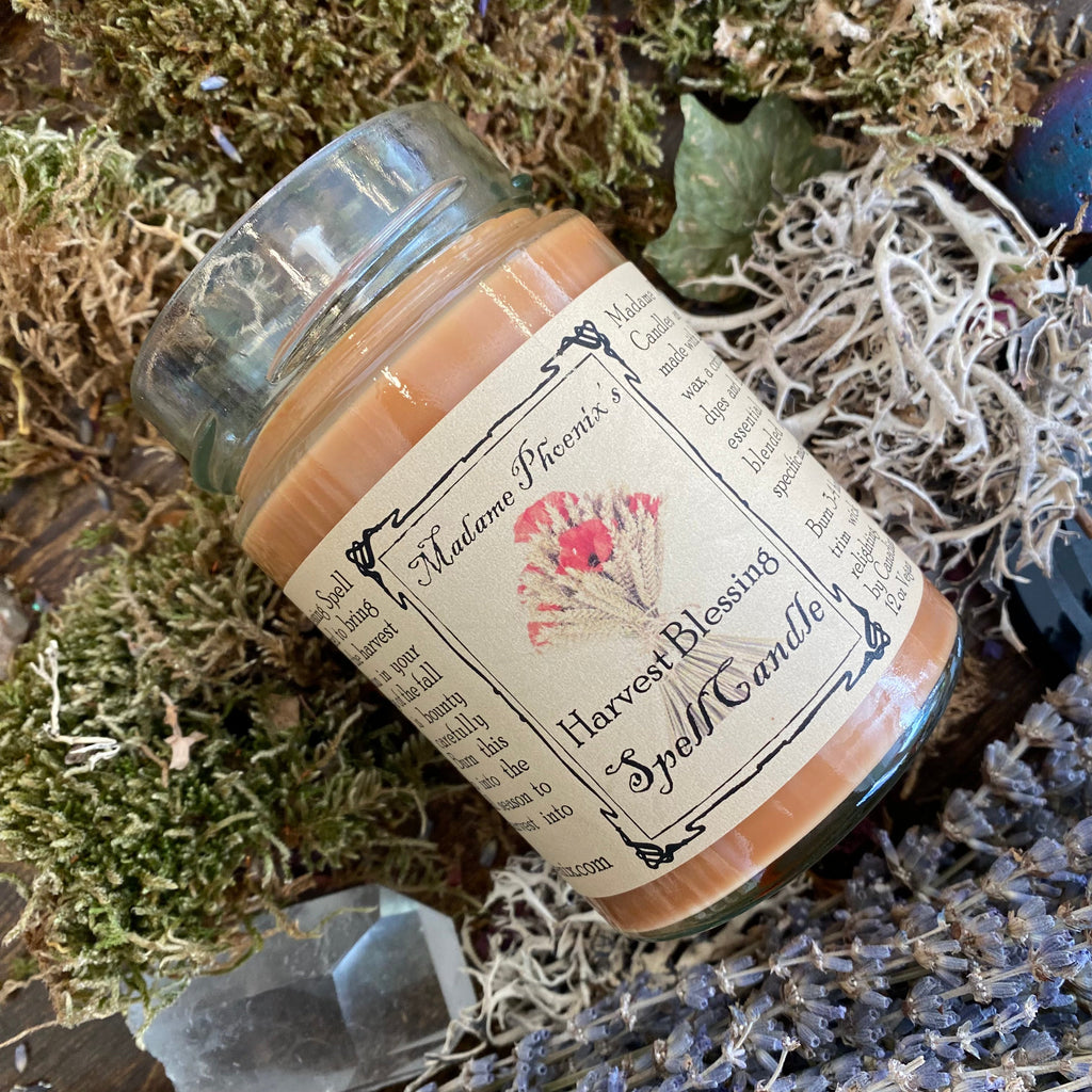Harvest Blessing Fall Equinox Spell Candle