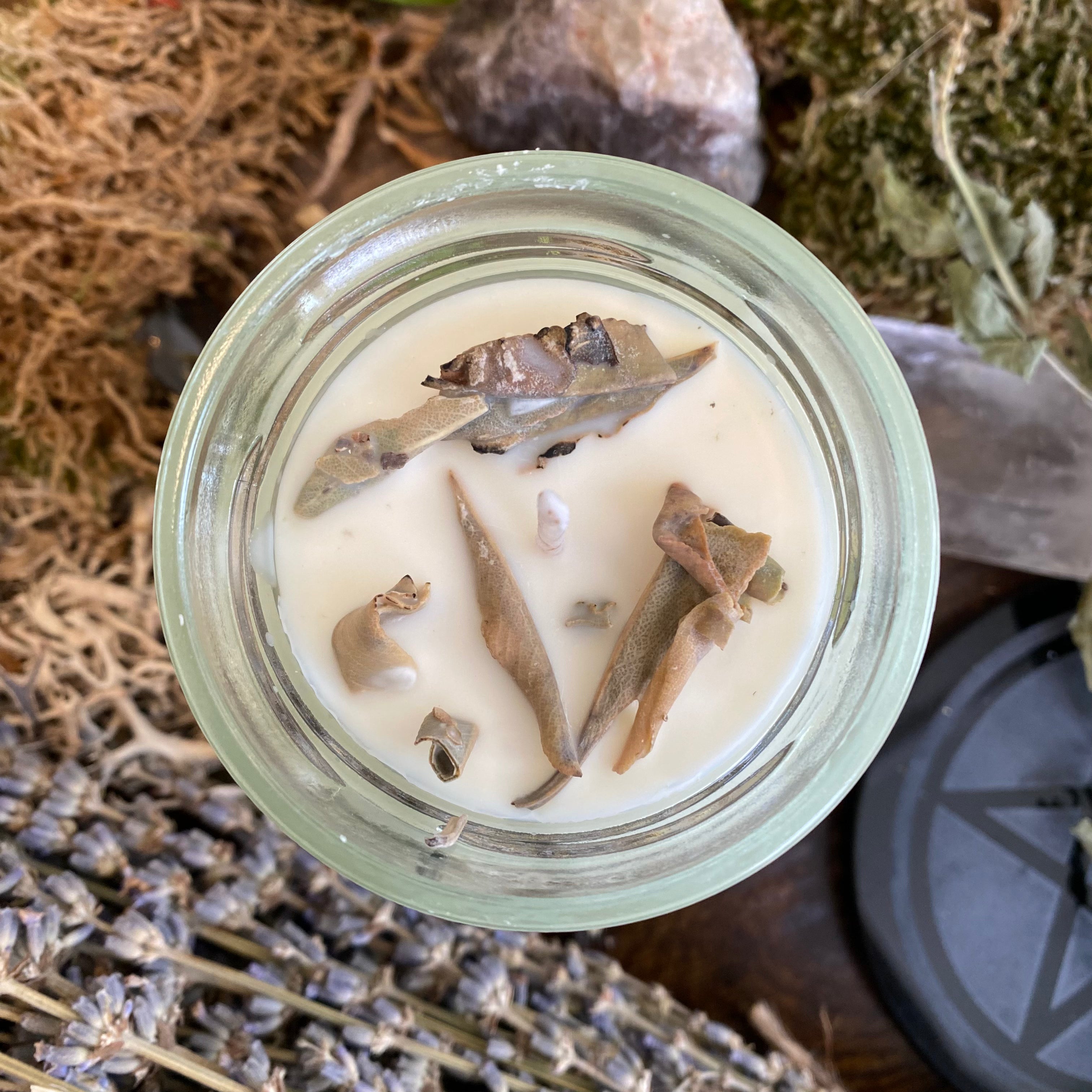 White Sage Spell Candle