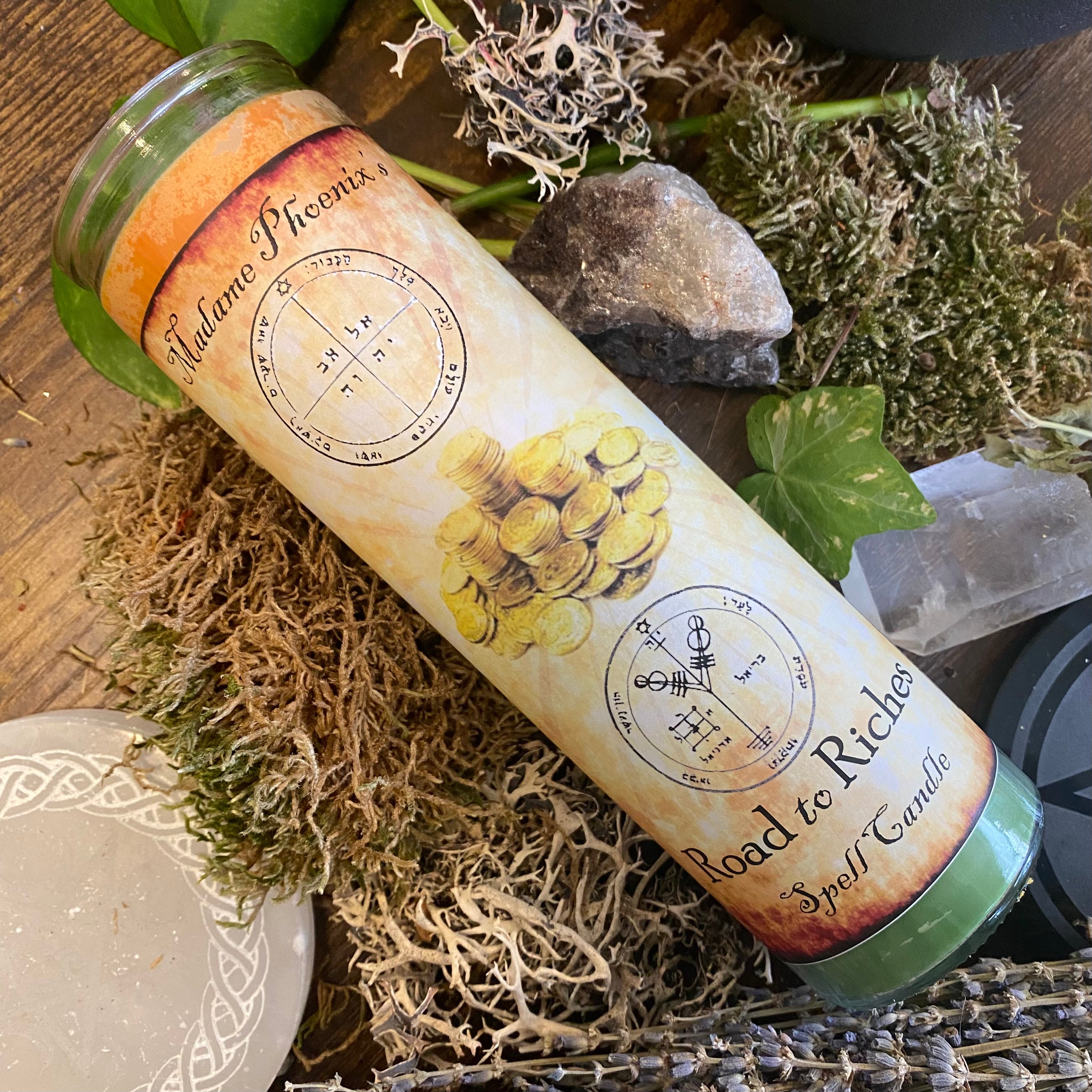 Road to Riches Spell Candle
