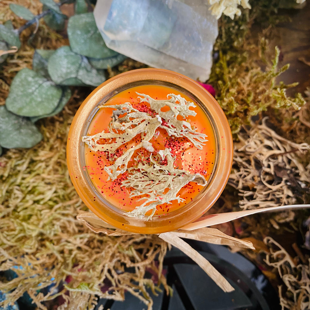 Harvest Moon Blessing Mini Spell Candles with Essential Oil Magical Blend