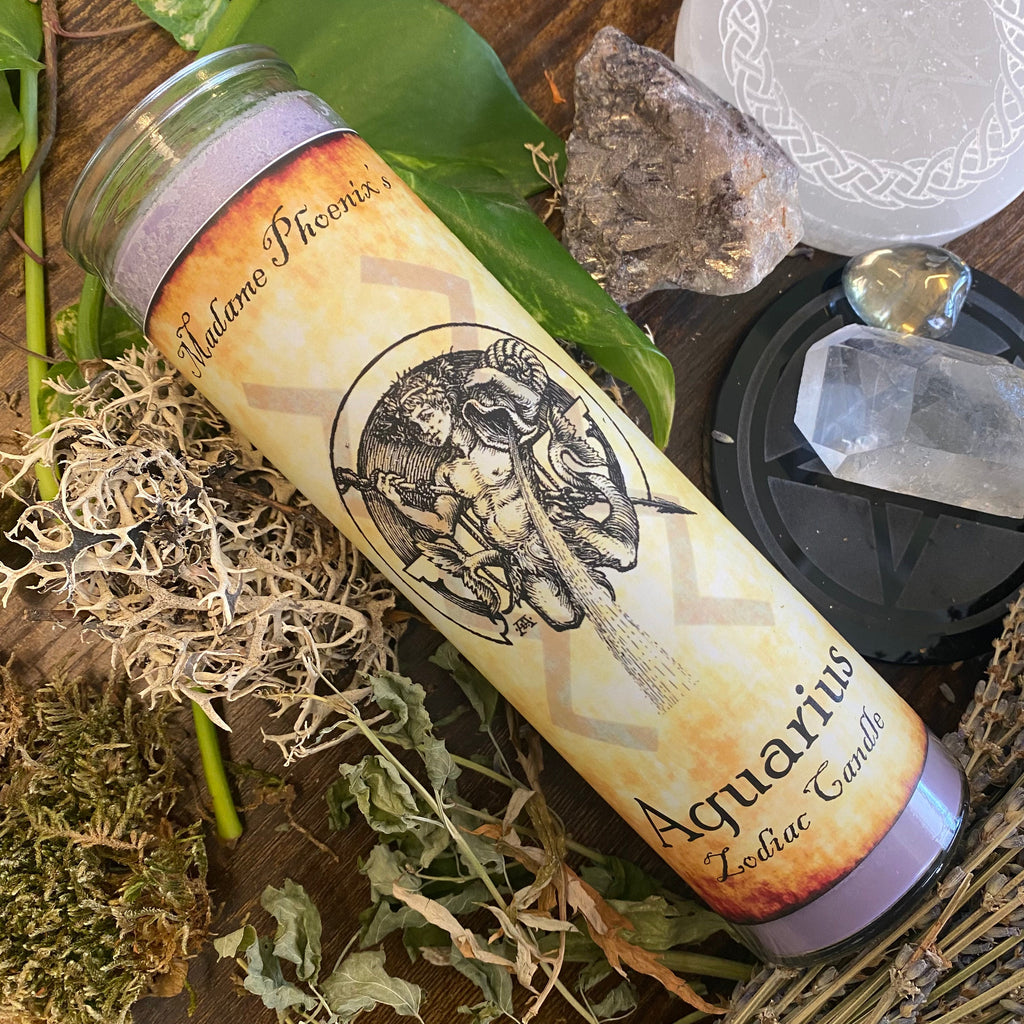 Zodiac Magic Aquarius Spell Candle