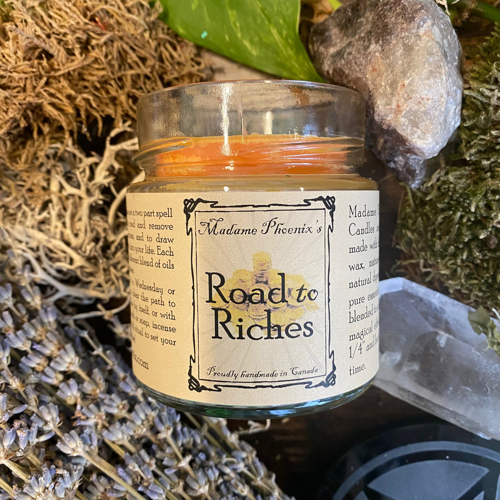 Road to Riches Spell Candle