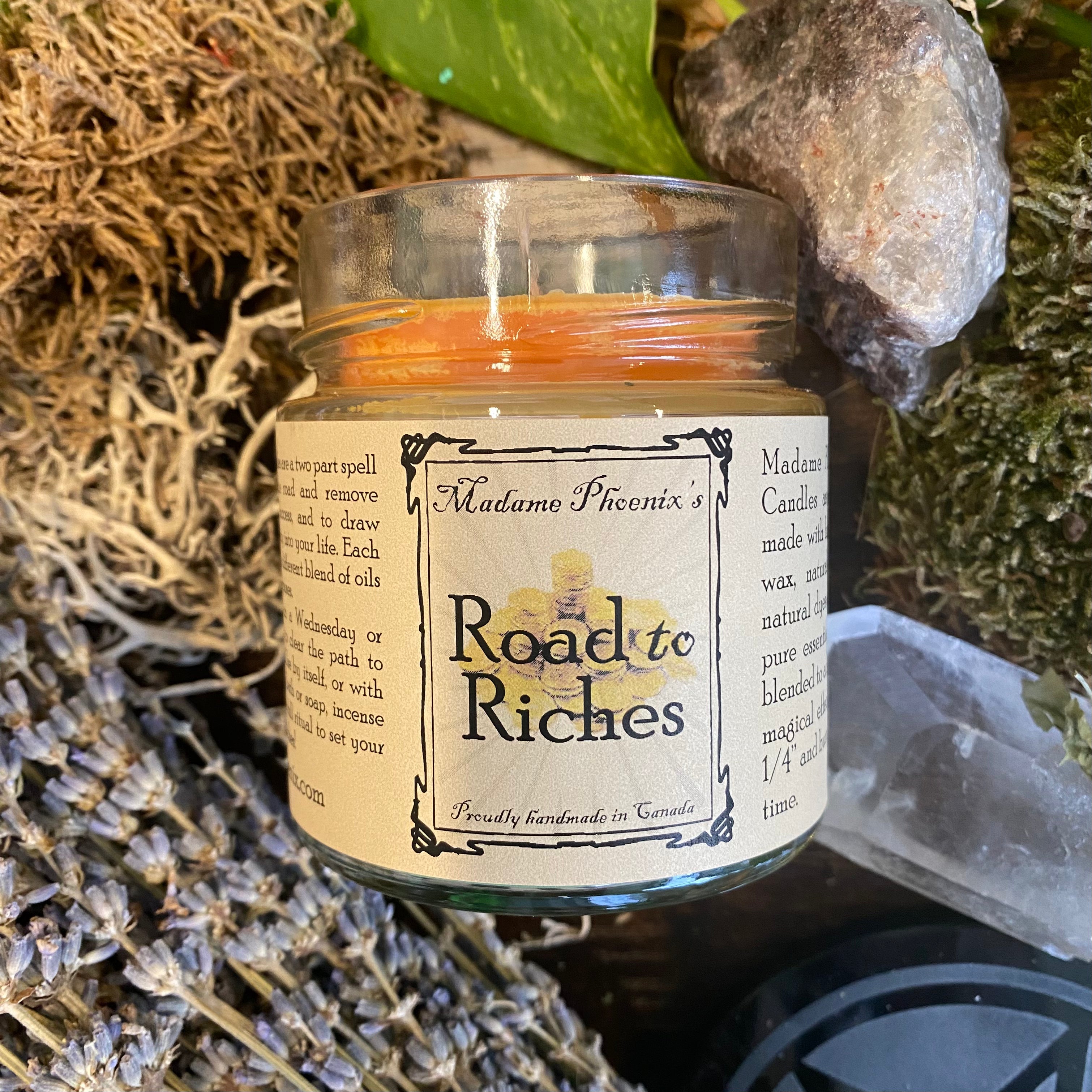 Road to Riches Spell Candle
