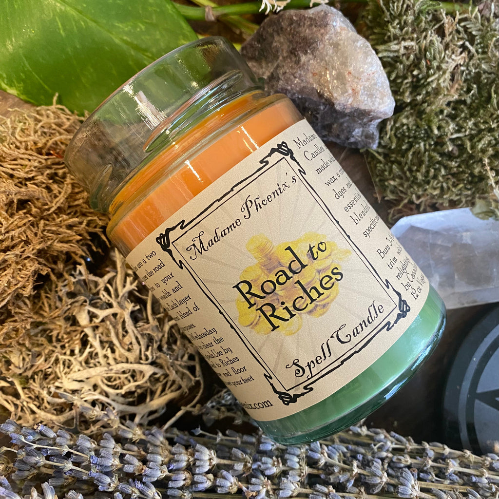Road to Riches Spell Candle