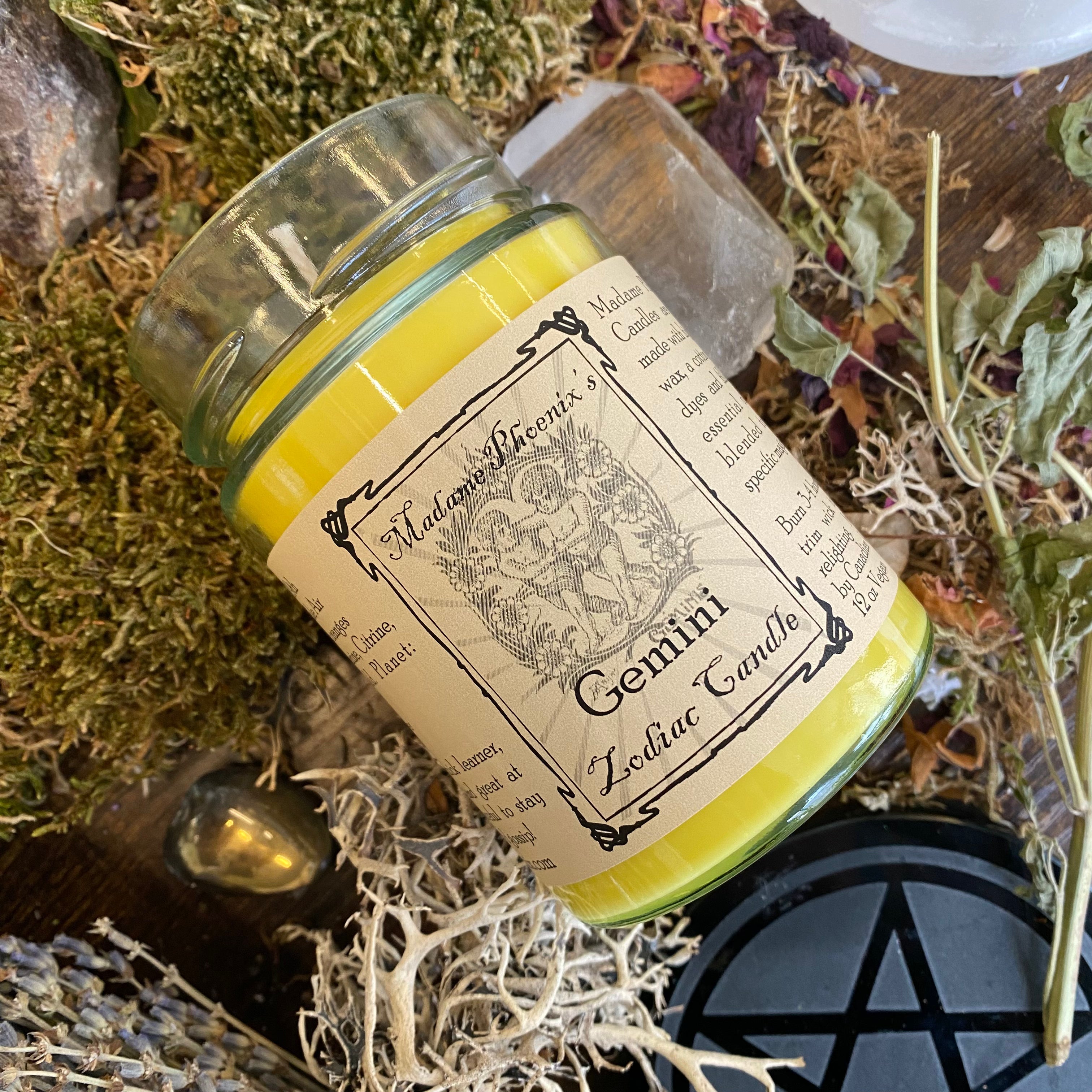 Zodiac Magic Gemini Spell Candle